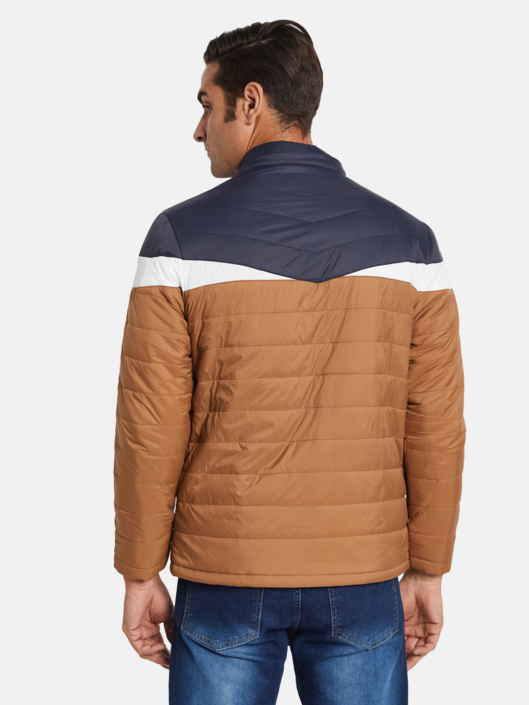 METTLE Men Colourblocked Jacket