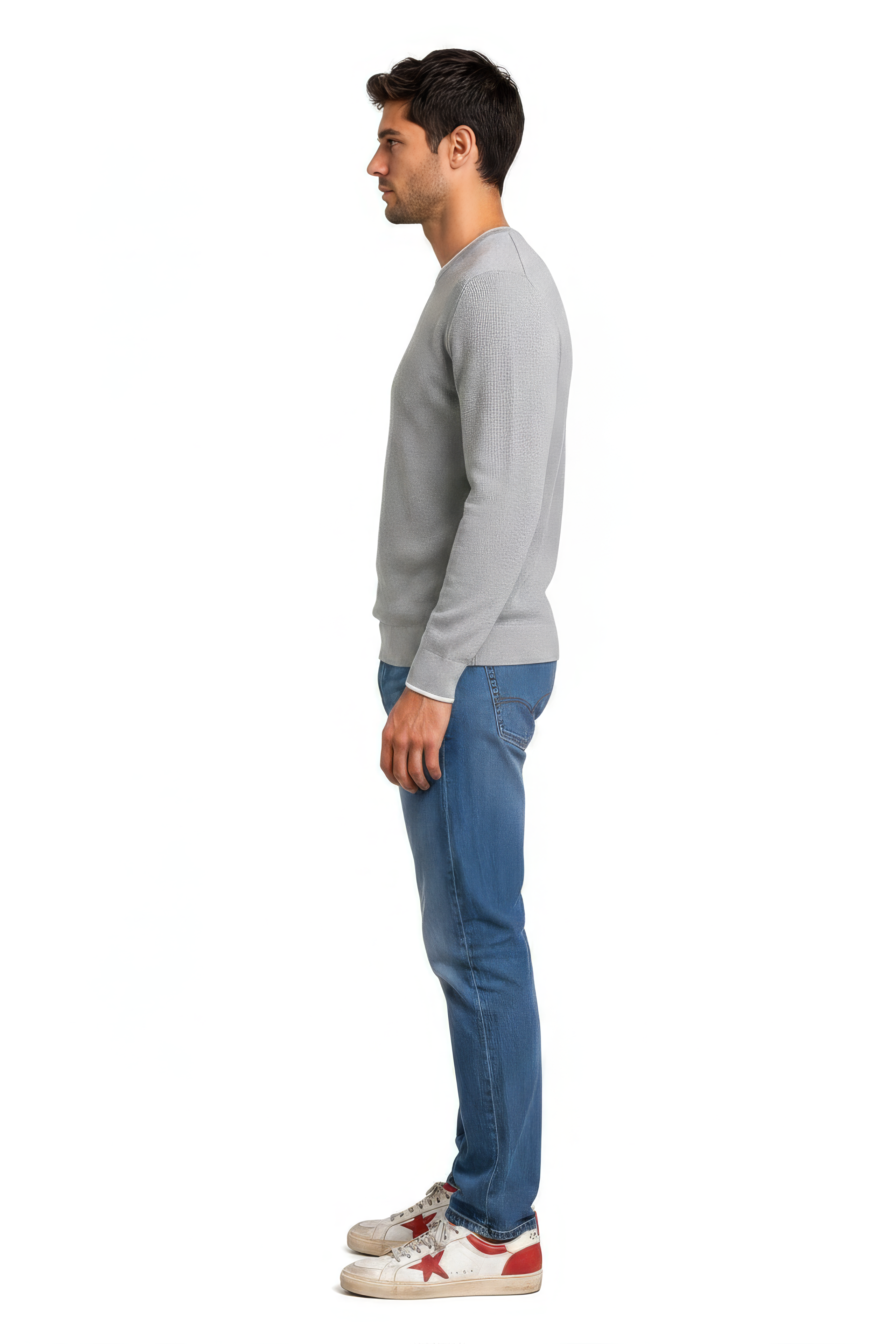 Men’s Structured Cotton Round-Neck Full-Sleeve Winter Top