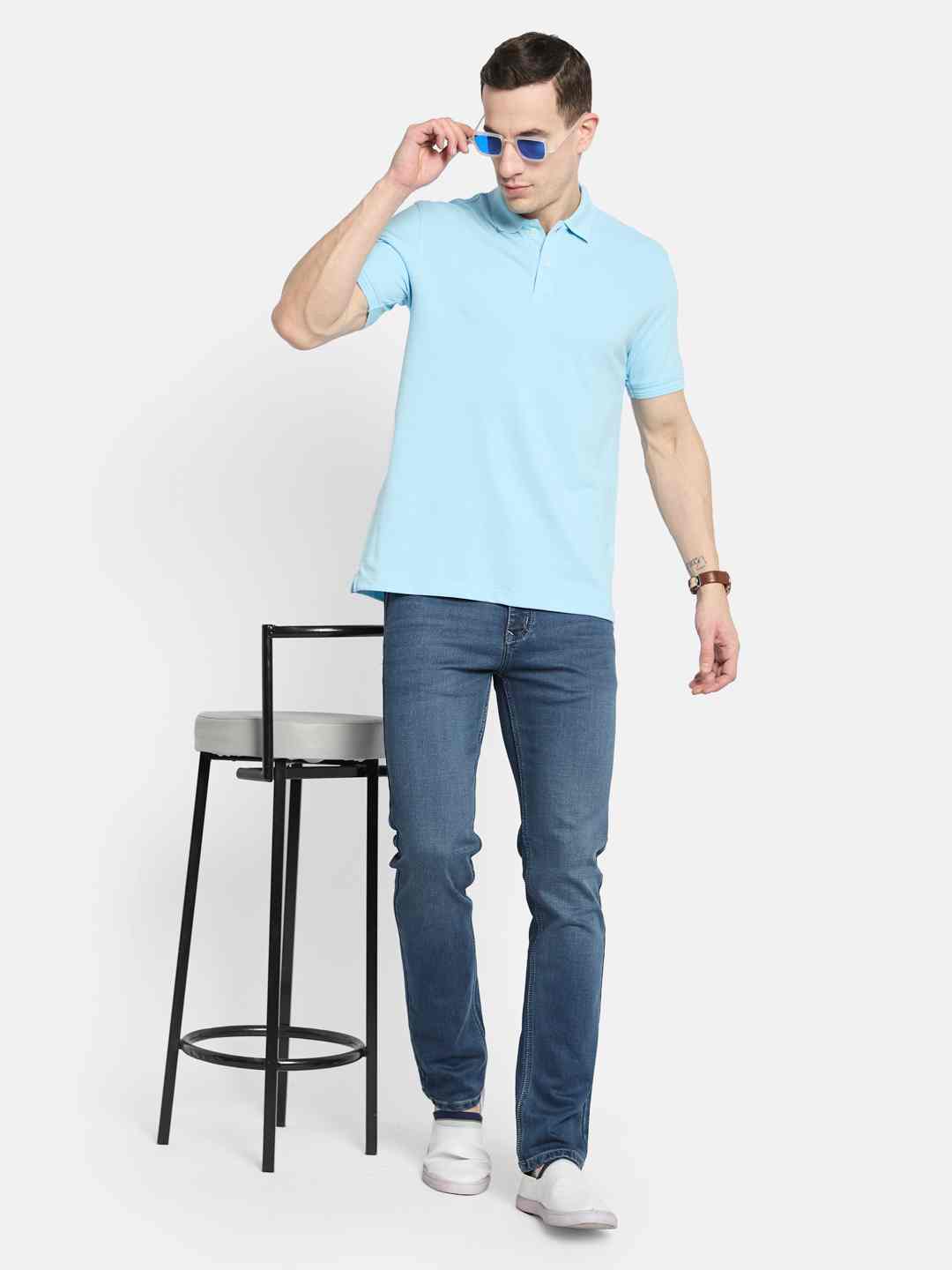 Octave Men Polo Collar T-shirt