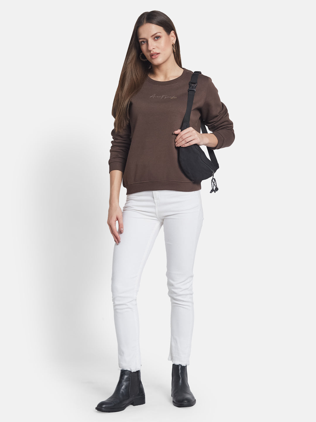METTLE Women Round Neck Sweatshirt