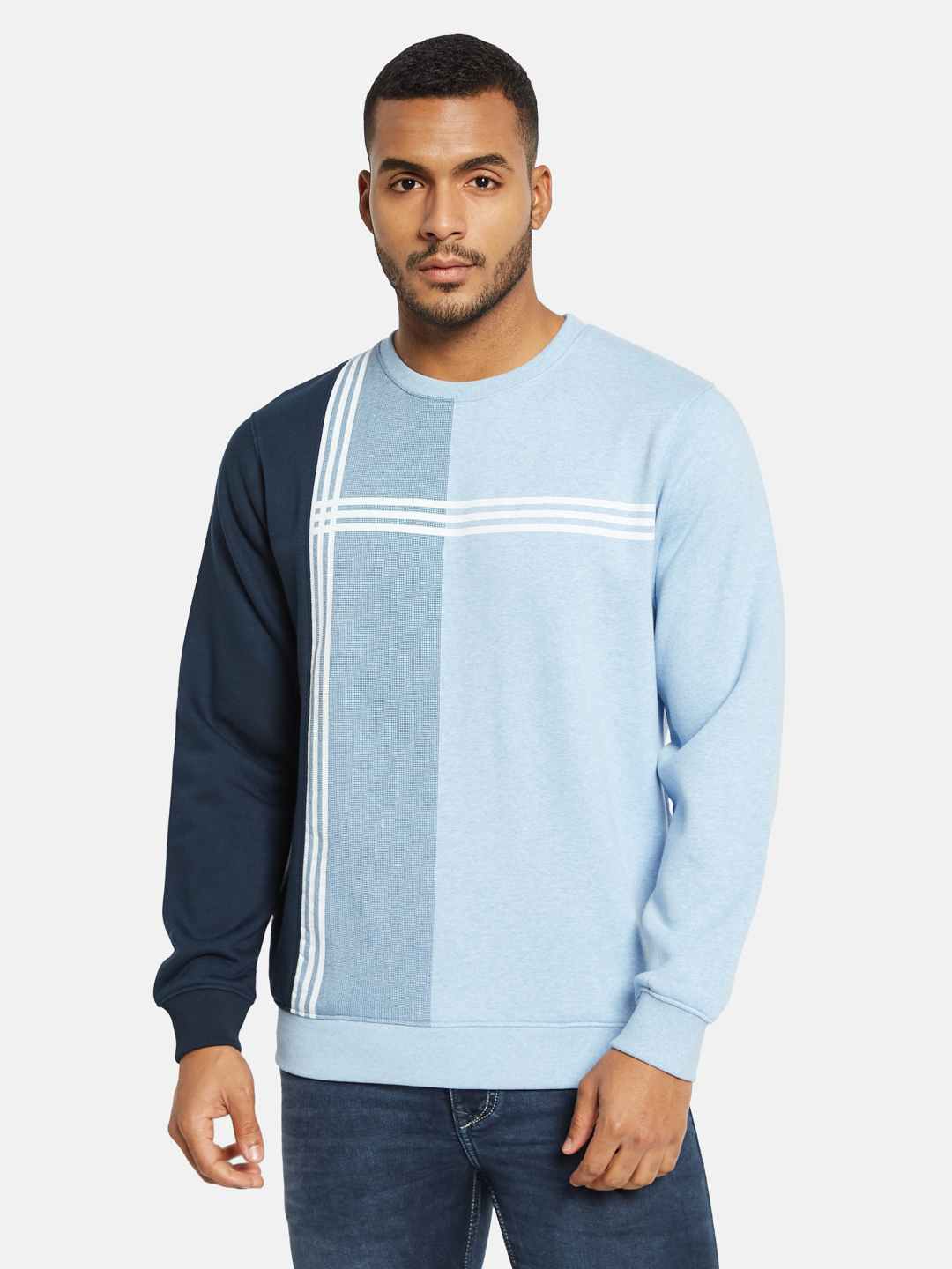 Octave Men Colourblocked Sweatshirt
