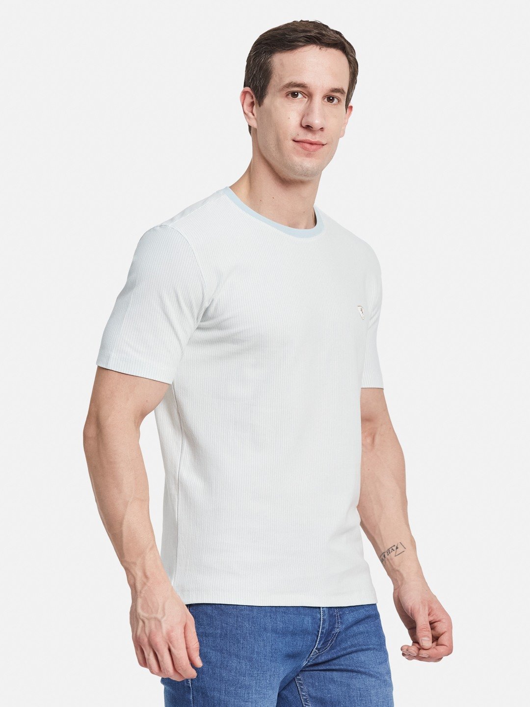 Octave Men Striped T-shirt