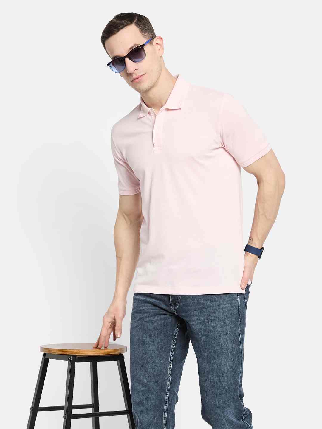 Octave Men Polo Collar T-shirt