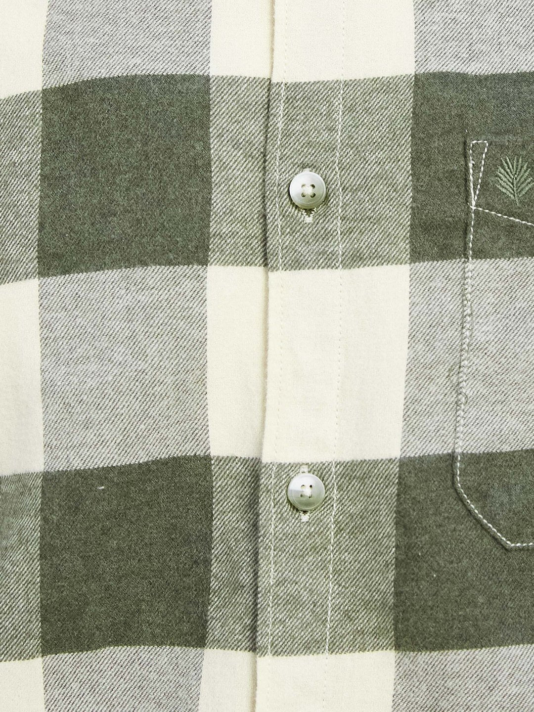 Mettle Gingham Checked Cotton Casual Shirt