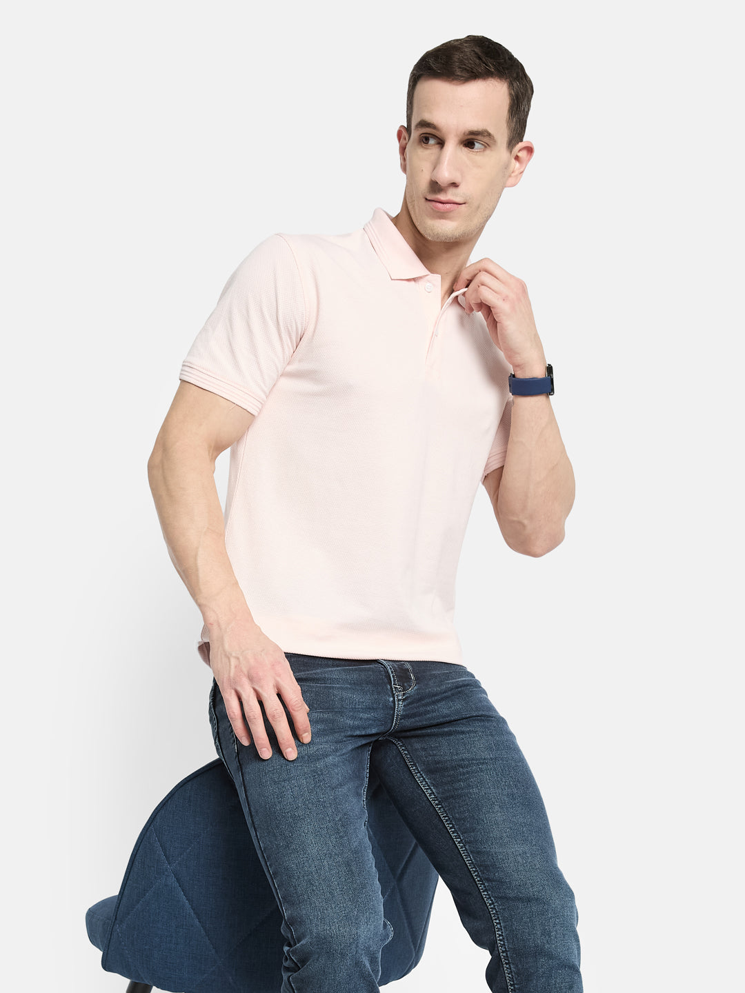 Octave Men Polo Collar T-shirt