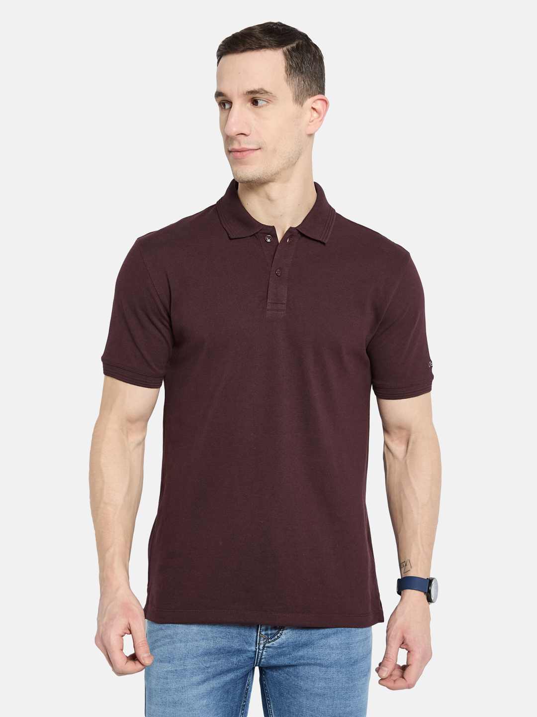 Octave Men Polo Collar T-shirt