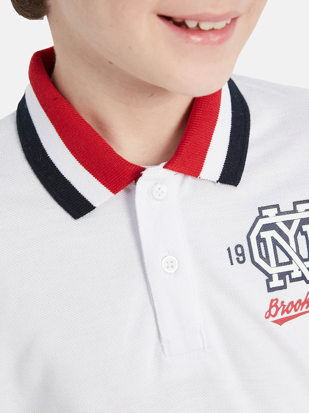 Octave Boys Polo Collar Cotton T-Shirt