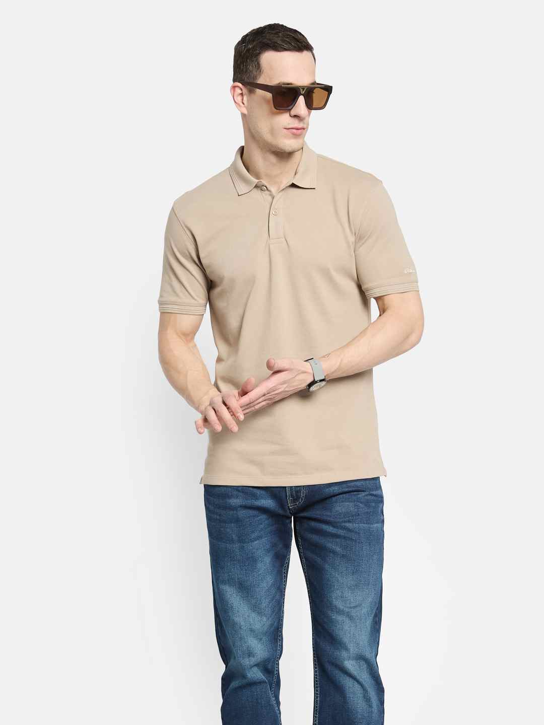 Octave Men Polo Collar T-shirt