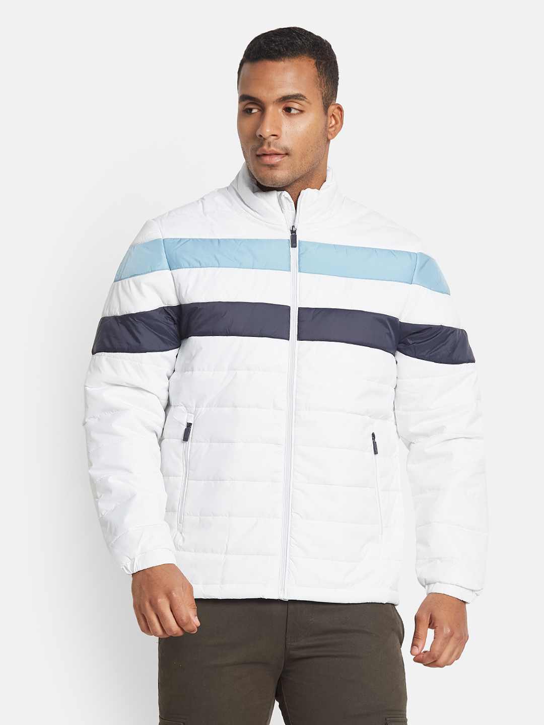 METTLE Men Colourblocked Jacket