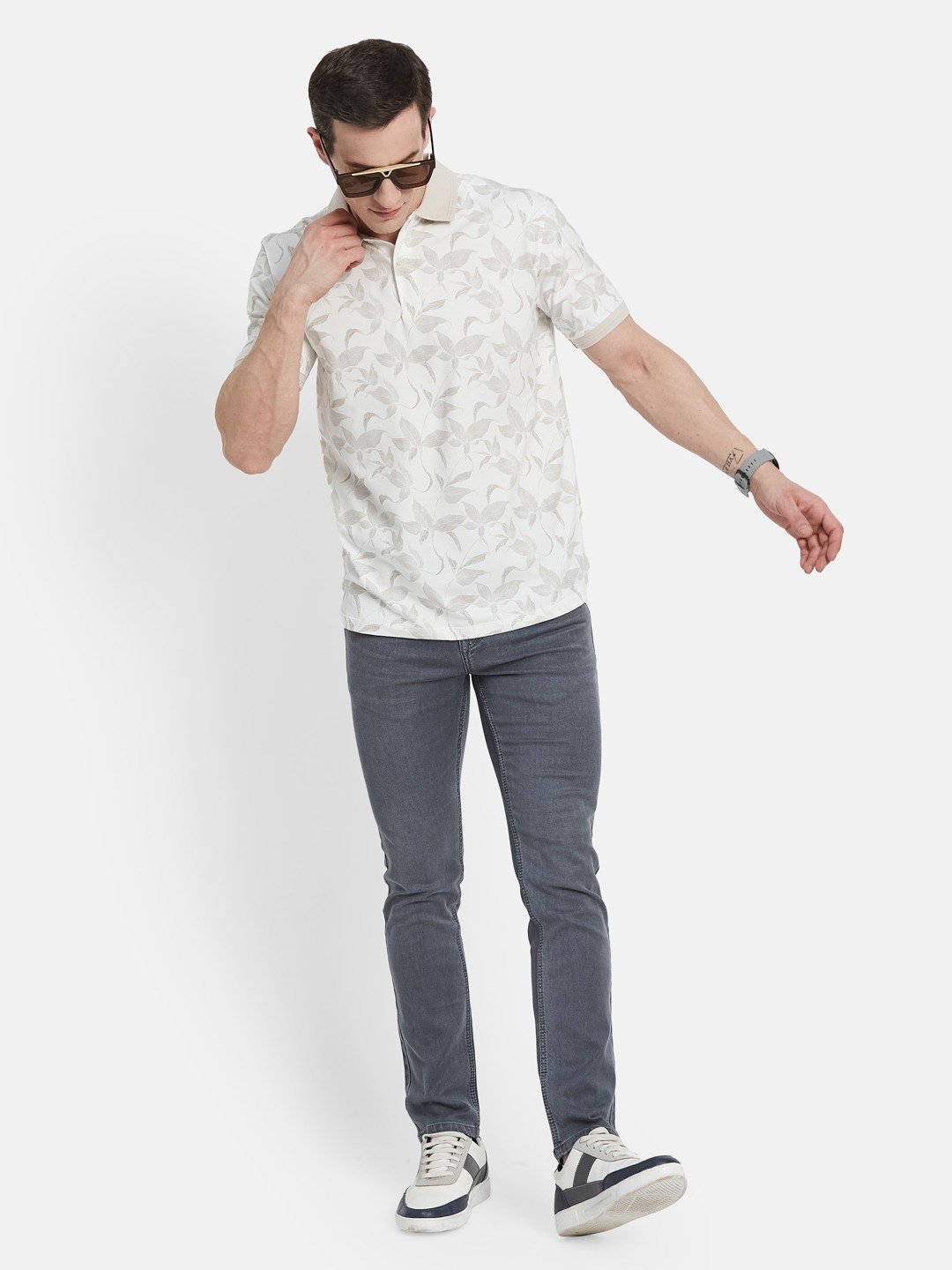 Octave Men Slim Fit Light Fade Stretchable Jeans
