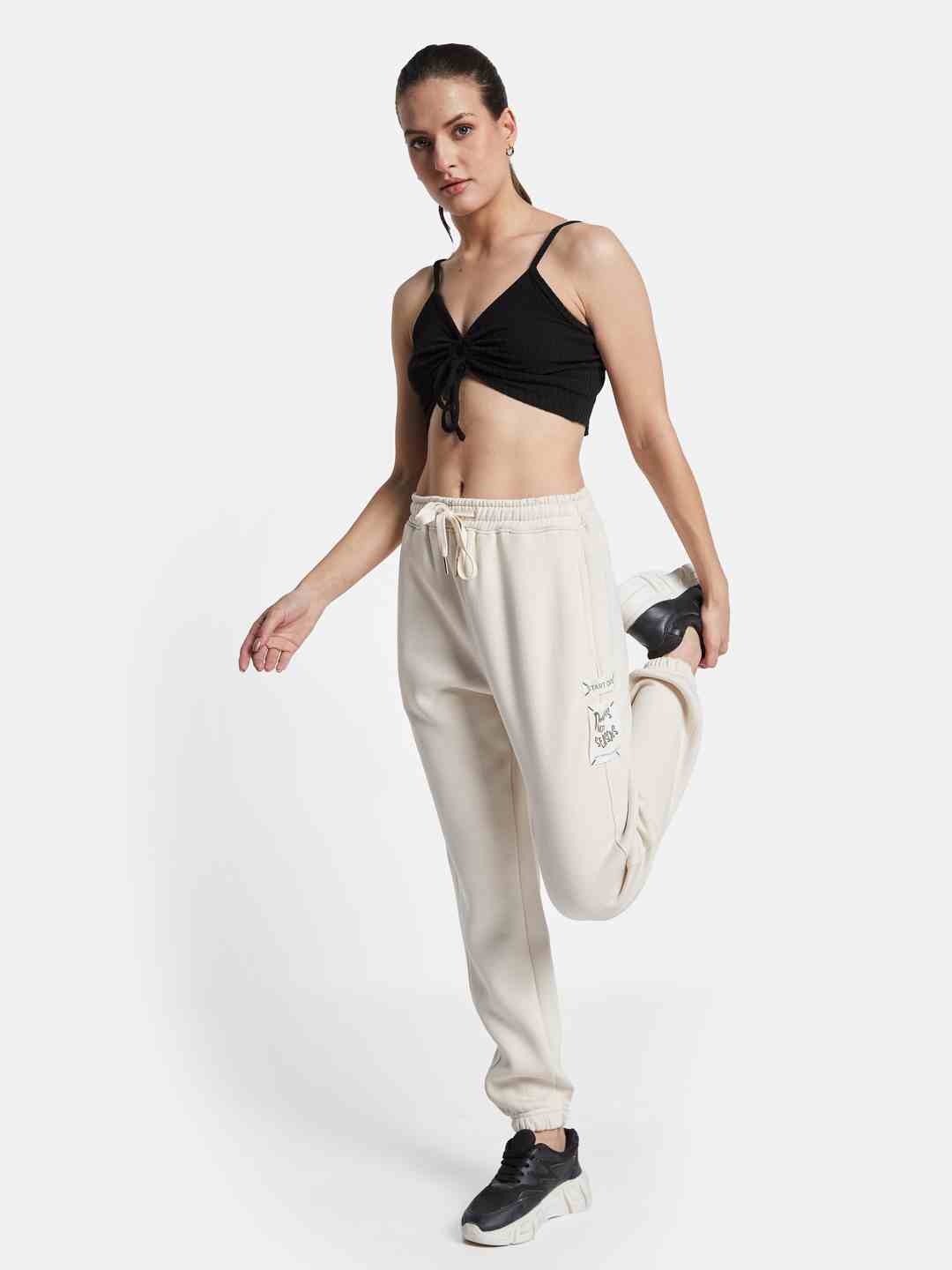 METTLE Women Mid Rise Fleece Joggers