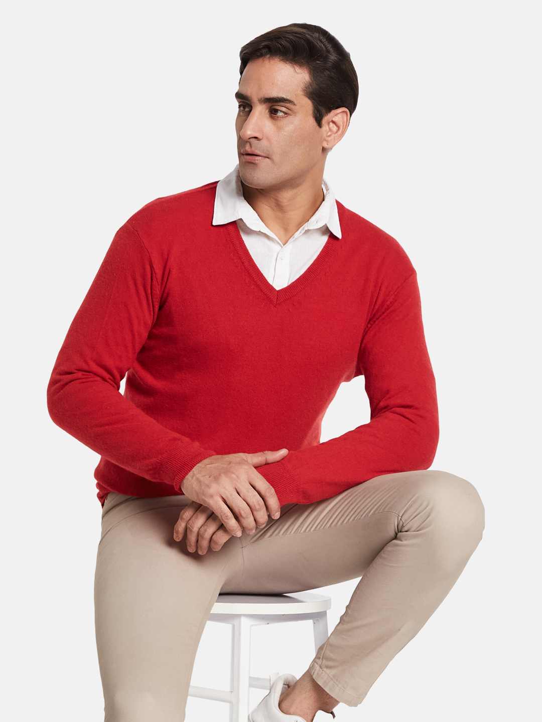 METTLE Men Woollen Pullover