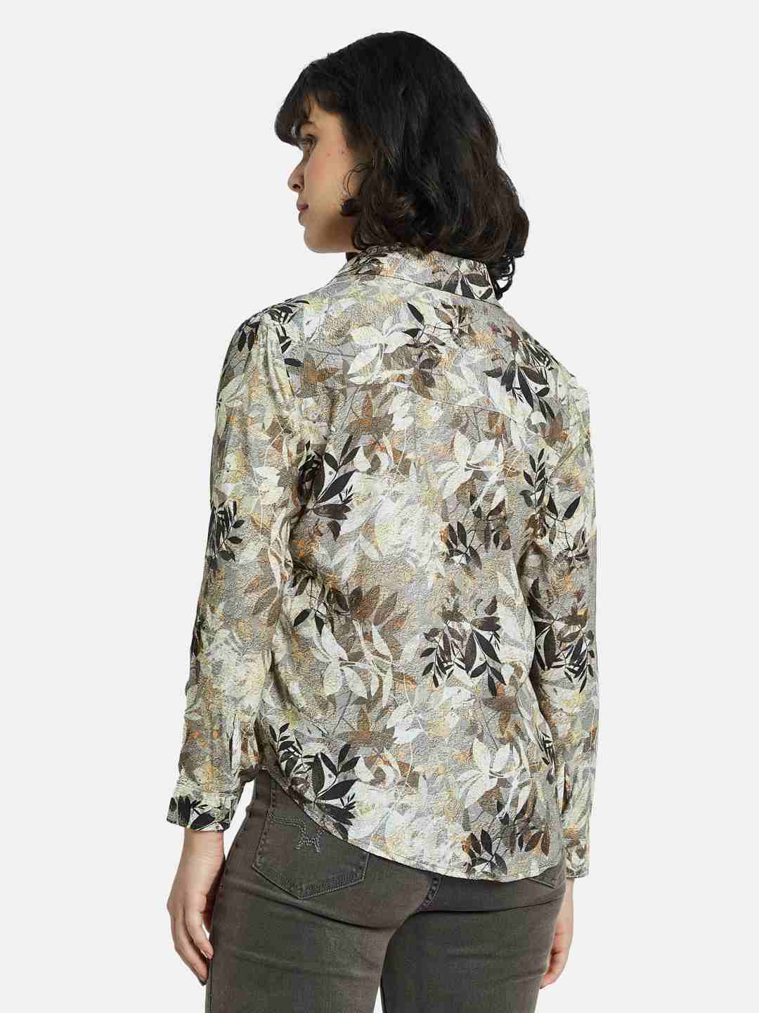 METTLE Women Floral Opaque Printed Casual Shirt