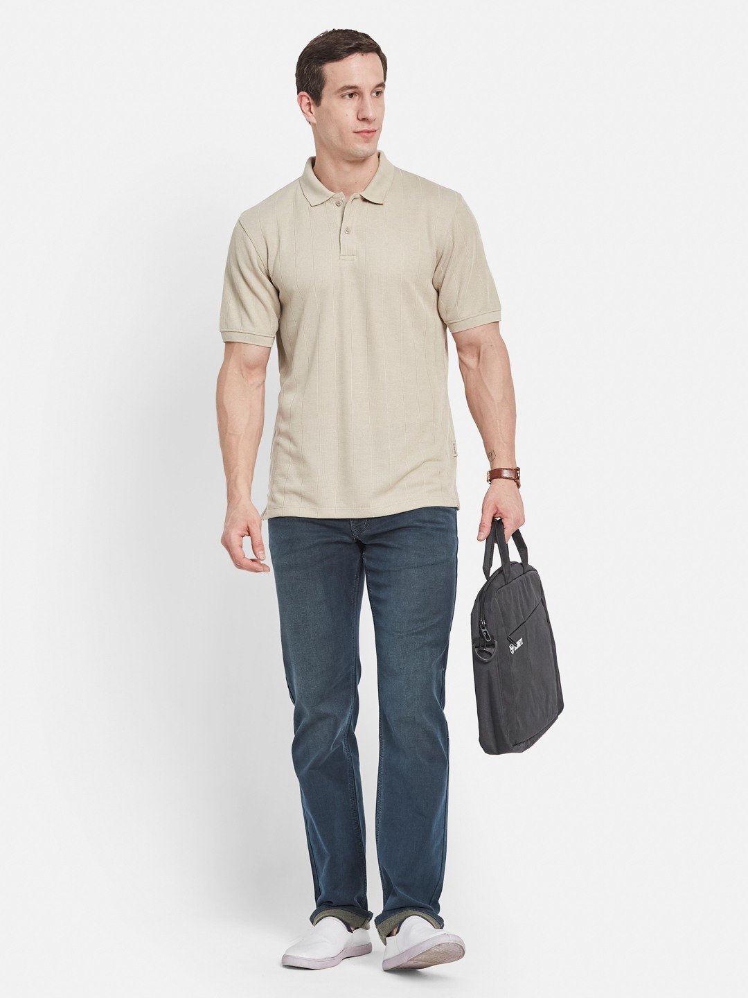 Octave Men Polo Collar T-shirt