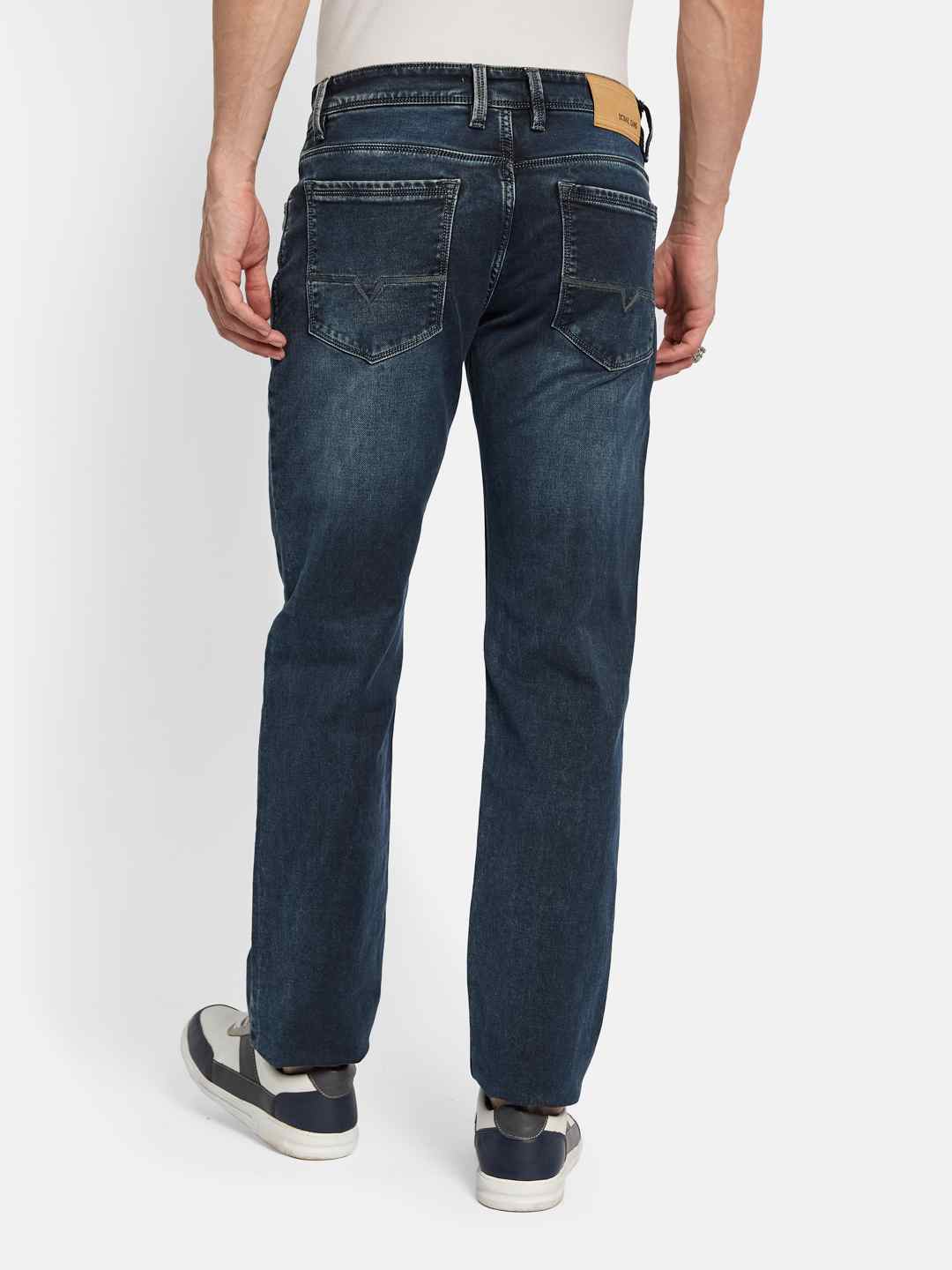 Octave Men Straight Fit Light Fade Stretchable Jeans