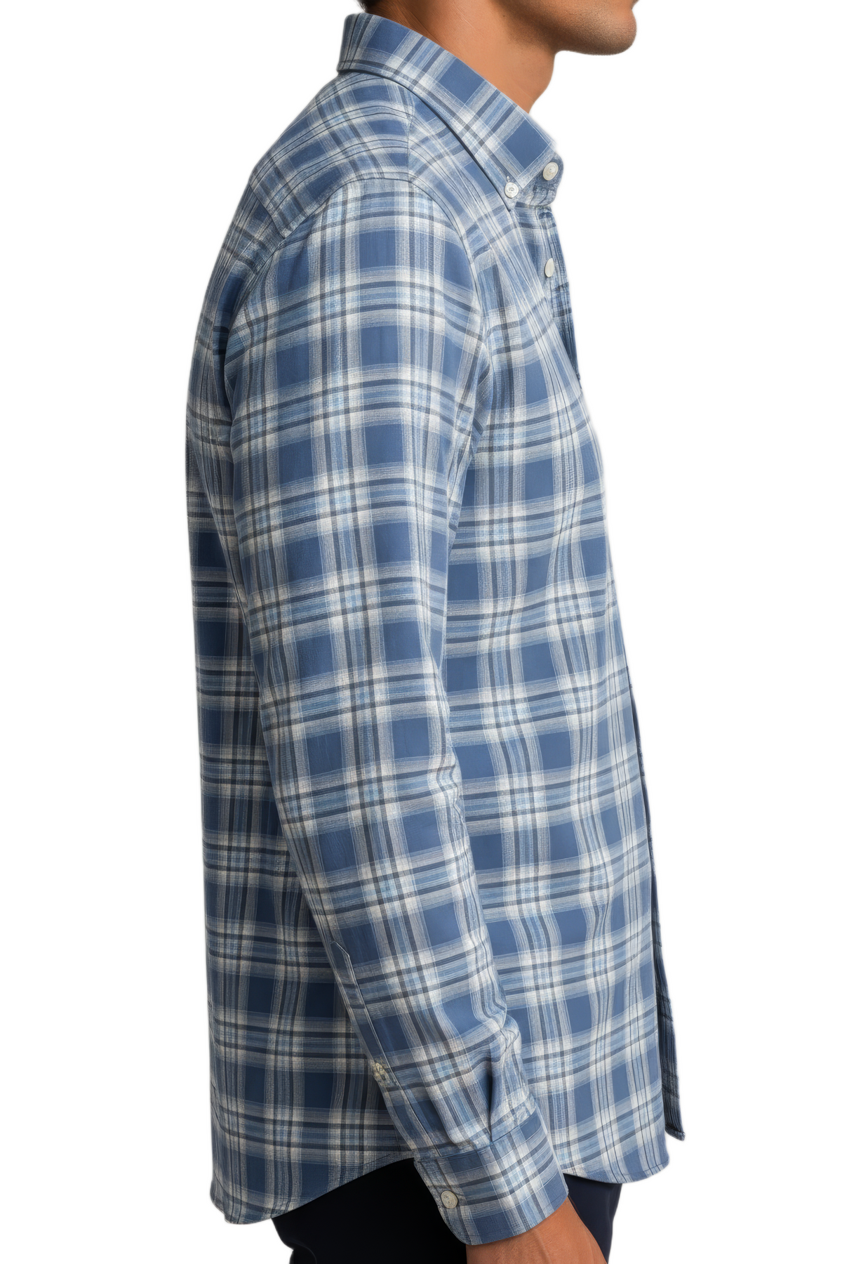 Men’s Air Force Blue Check Oxford Full Sleeve Shirt