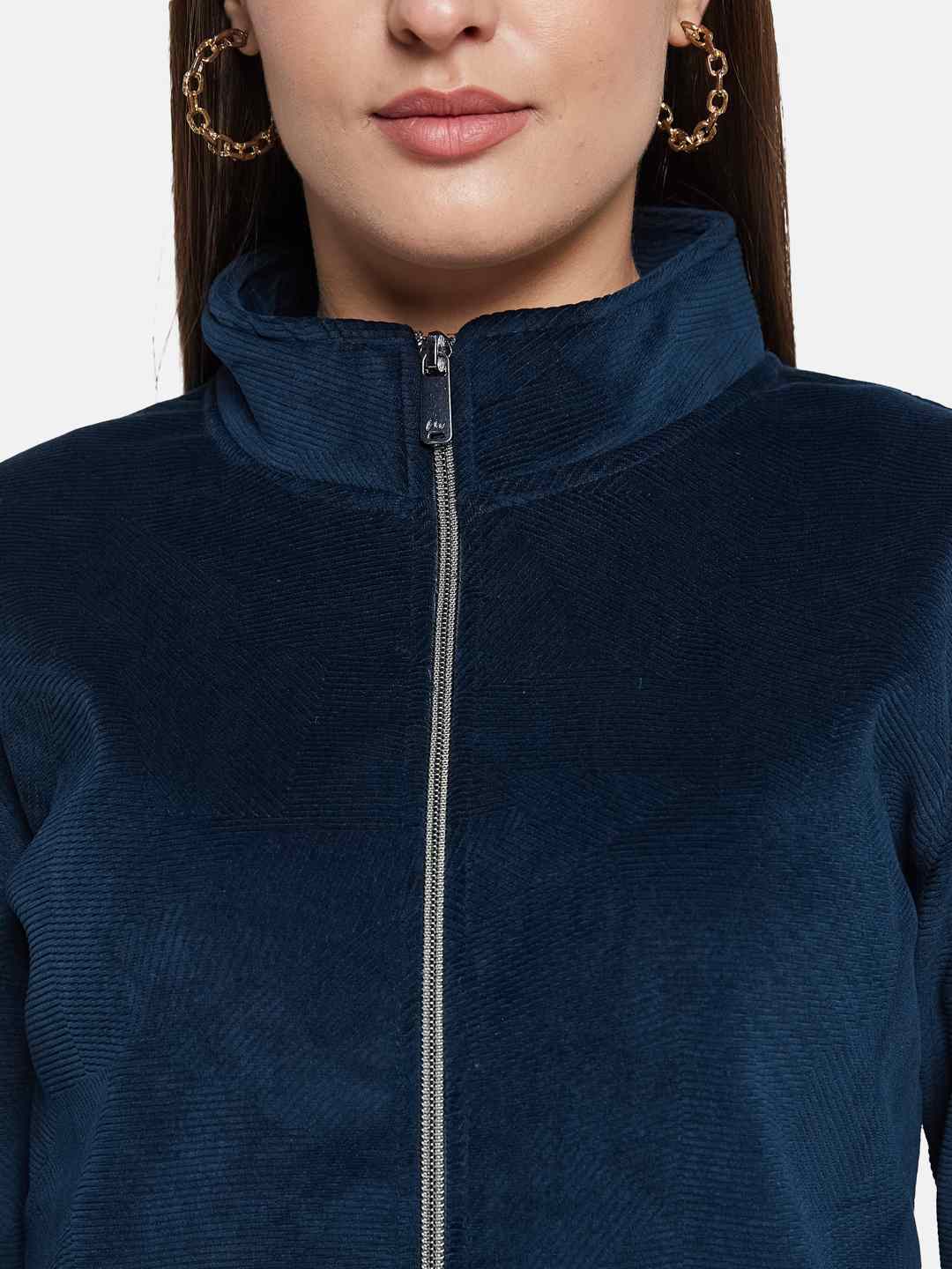 METTLE Women Front-Open Sweatshirt