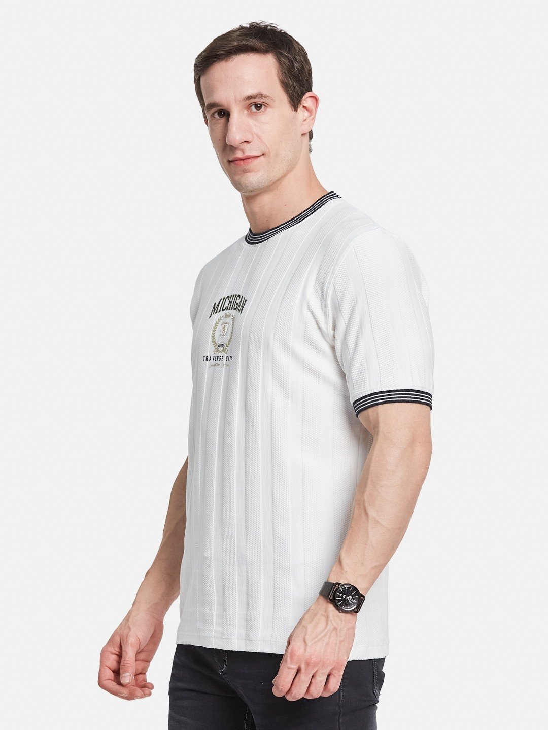 Octave Men Printed T-shirt