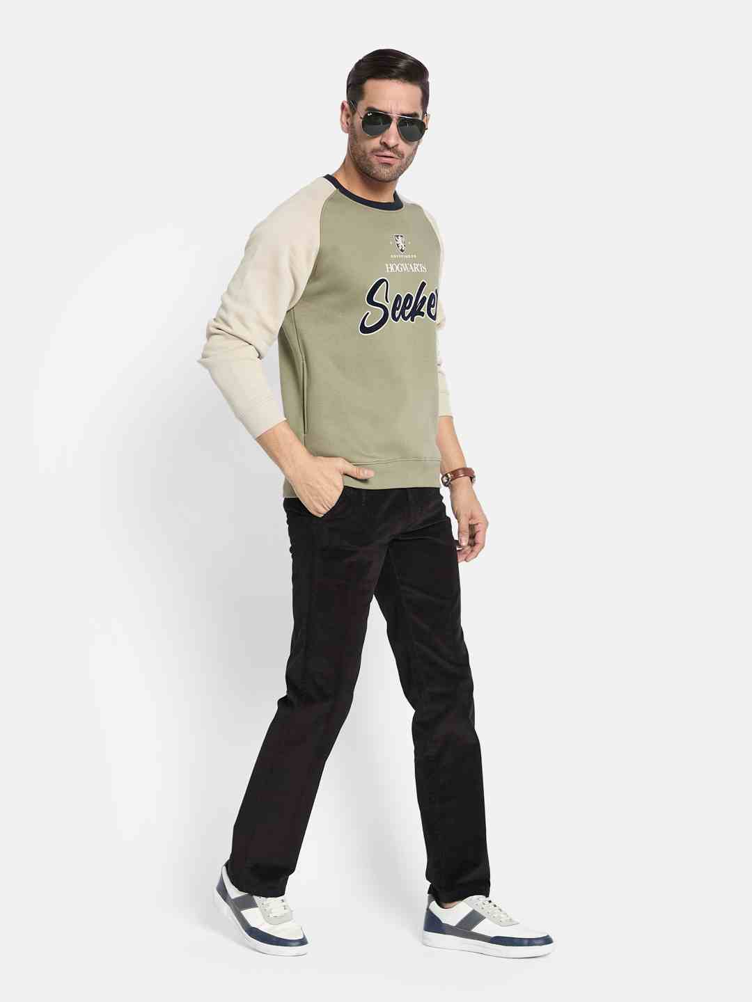 Octave Men Printed Pullover Sweatshirt