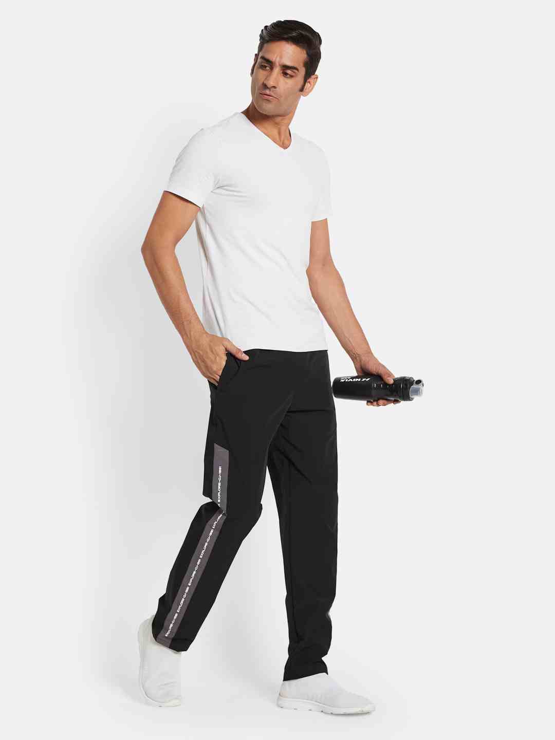 Octave Men Cotton Regular Fit Mid-Rise Track Pants