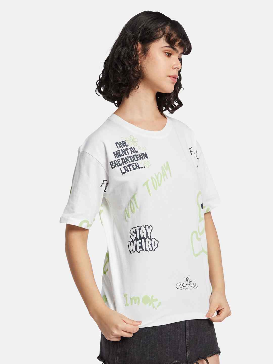 METTLE Women Printed T-shirt