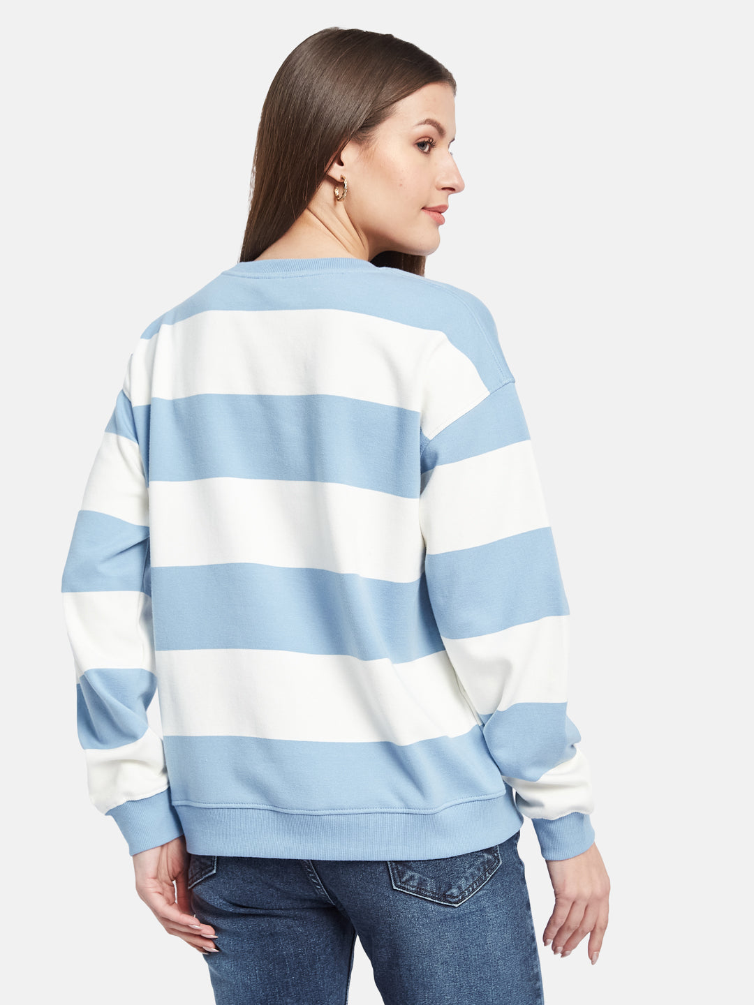 METTLE Women Colourblocked Sweatshirt