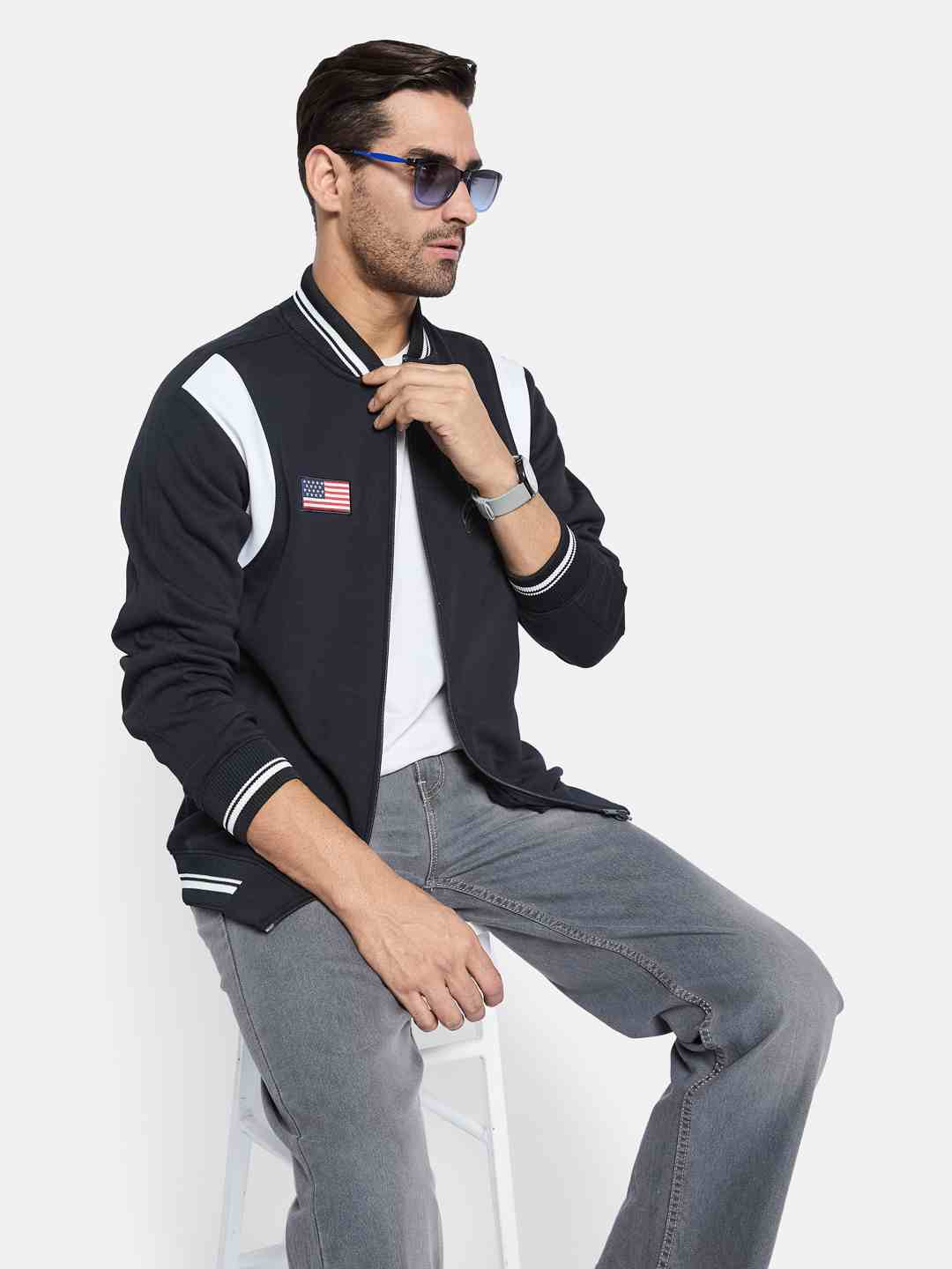 Octave Men Front-Open Sweatshirt