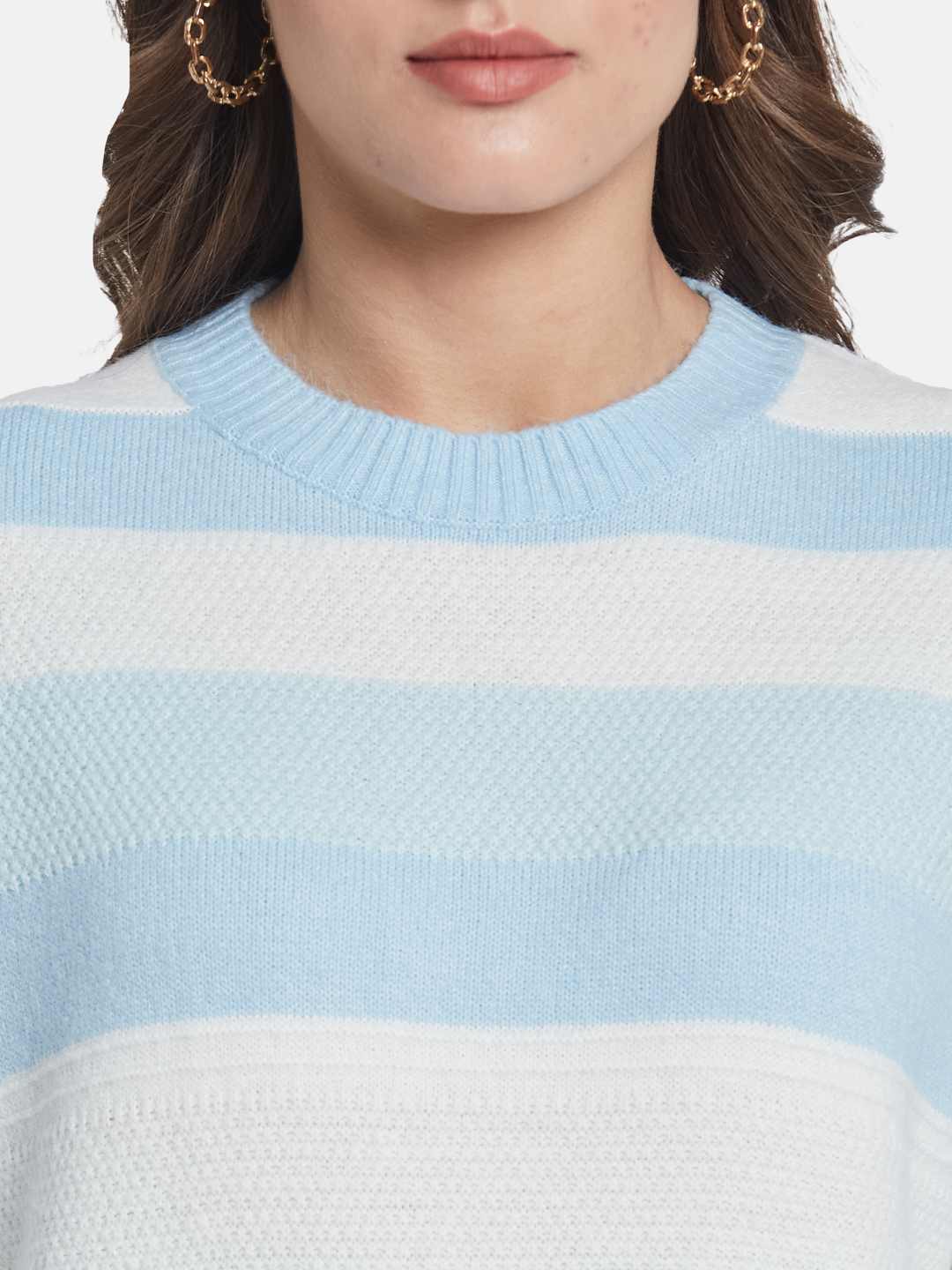 METTLE Women Striped Pullover