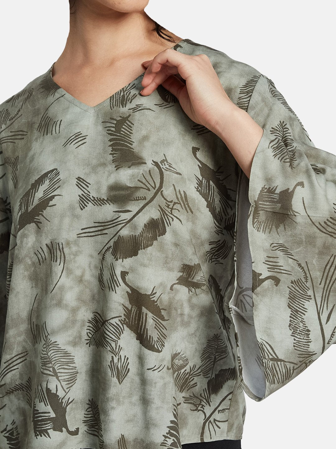 METTLE Floral Print Cotton Top