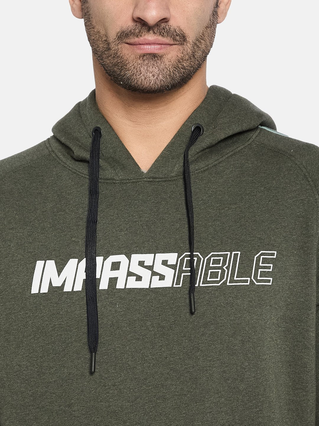 Octave Men Printed Hooded Pullover Sweatshirt