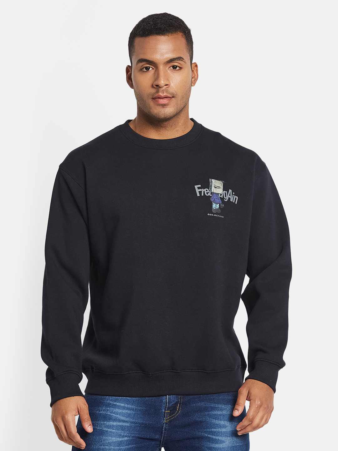 Octave Men Graphic Printed Sweatshirt