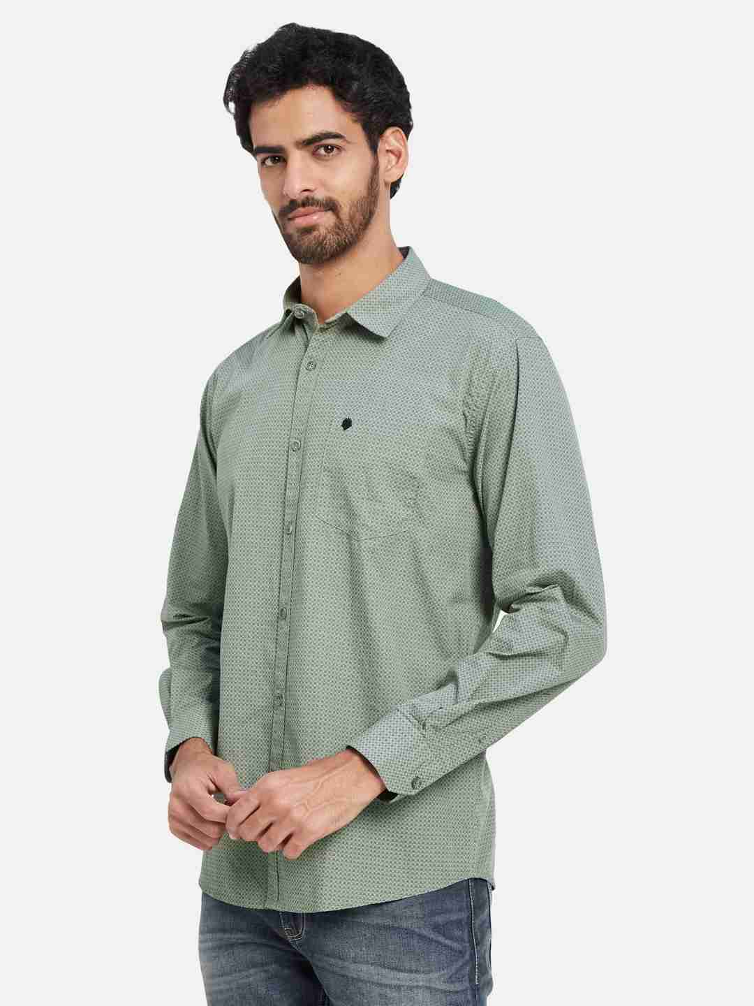 Mettle Micro Ditsy Printed Cotton Casual Shirt