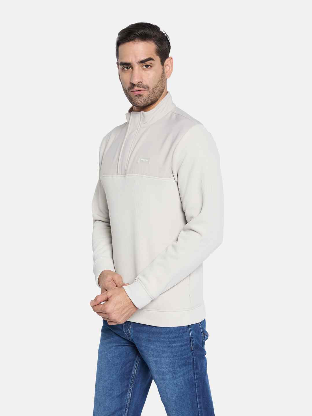 Octave Men High Neck Sweatshirt