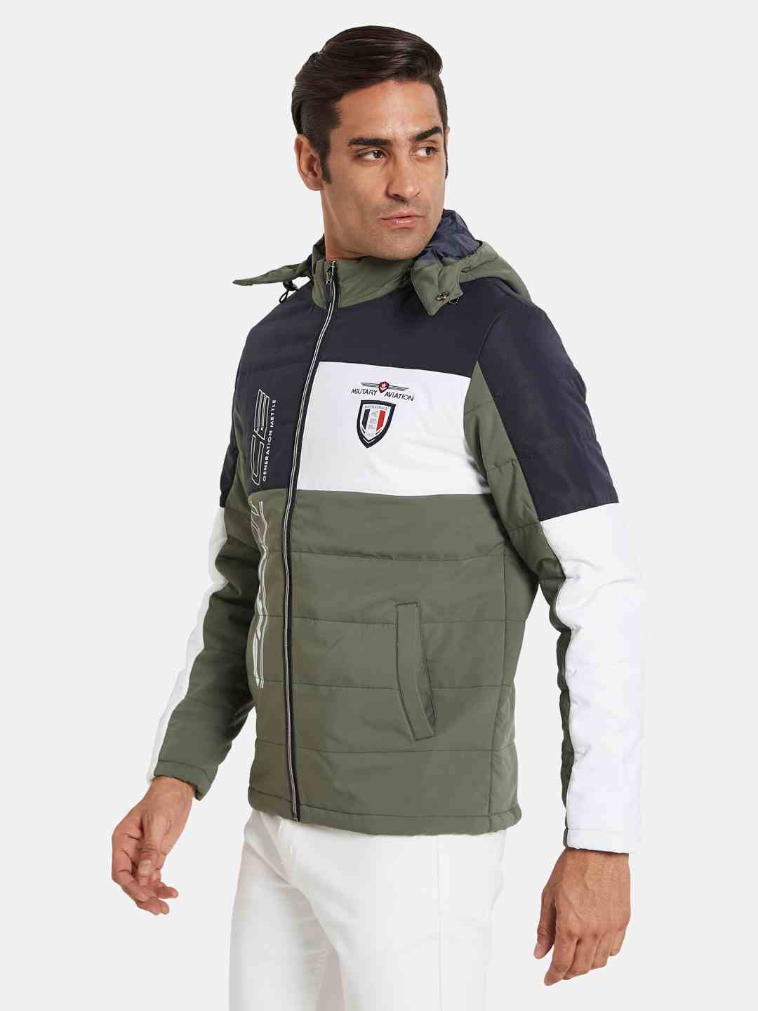 METTLE Men Colourblocked Jacket