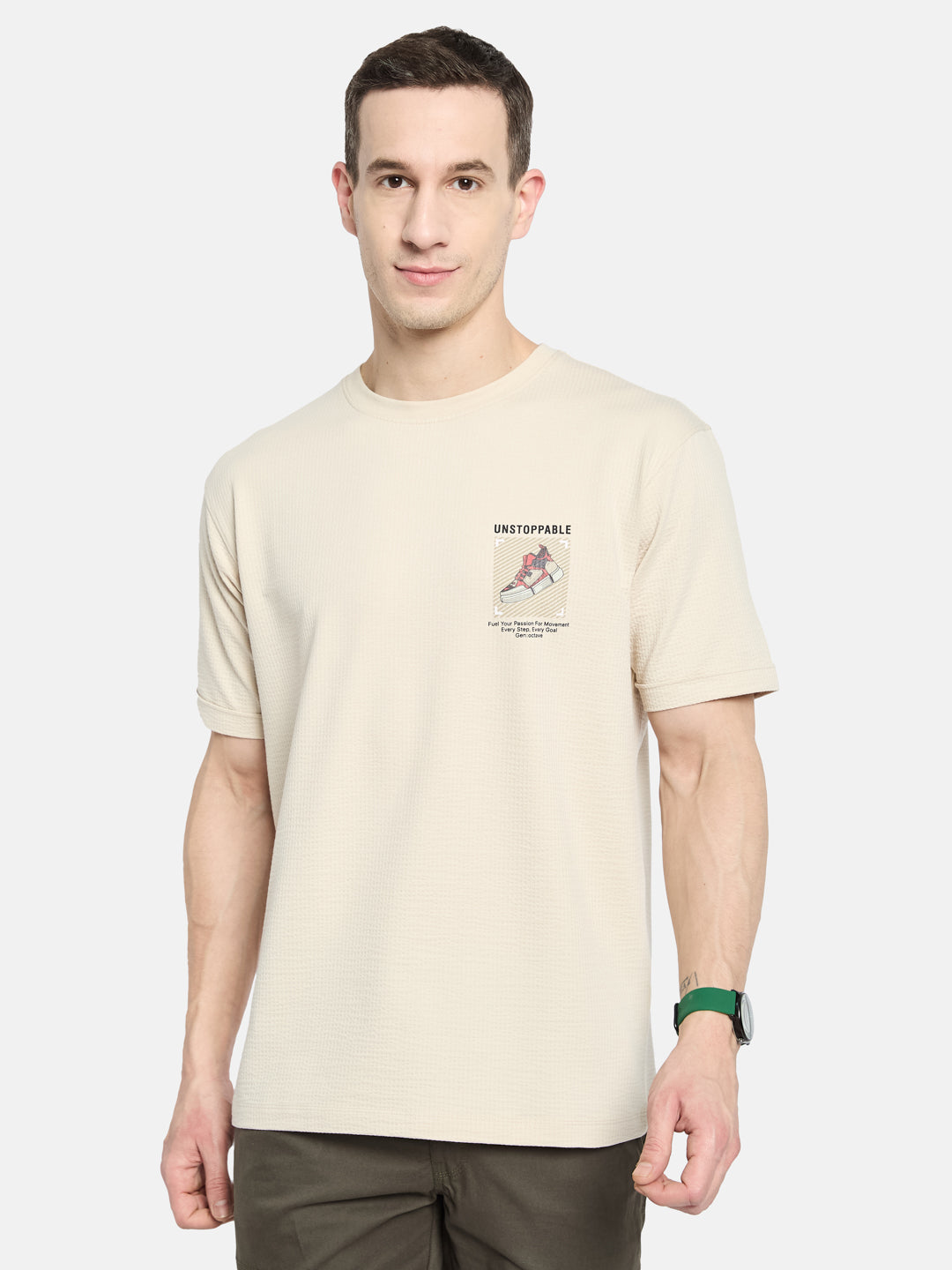Octave Men Printed T-shirt