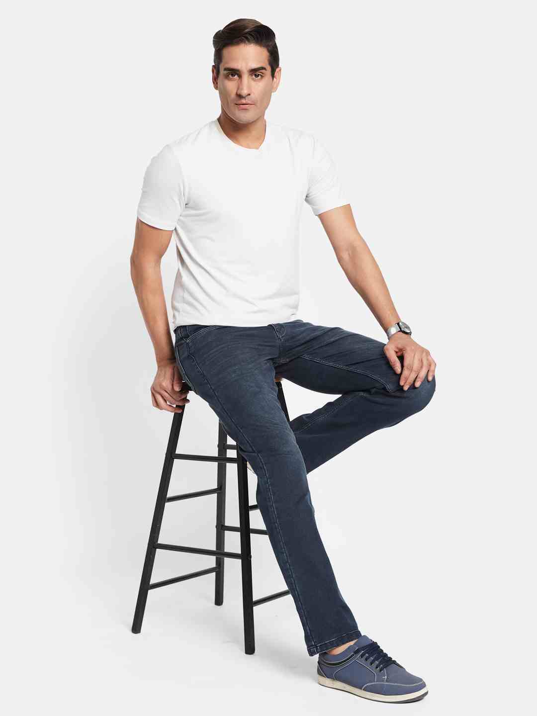 Octave Men Straight Fit Stretchable Jeans