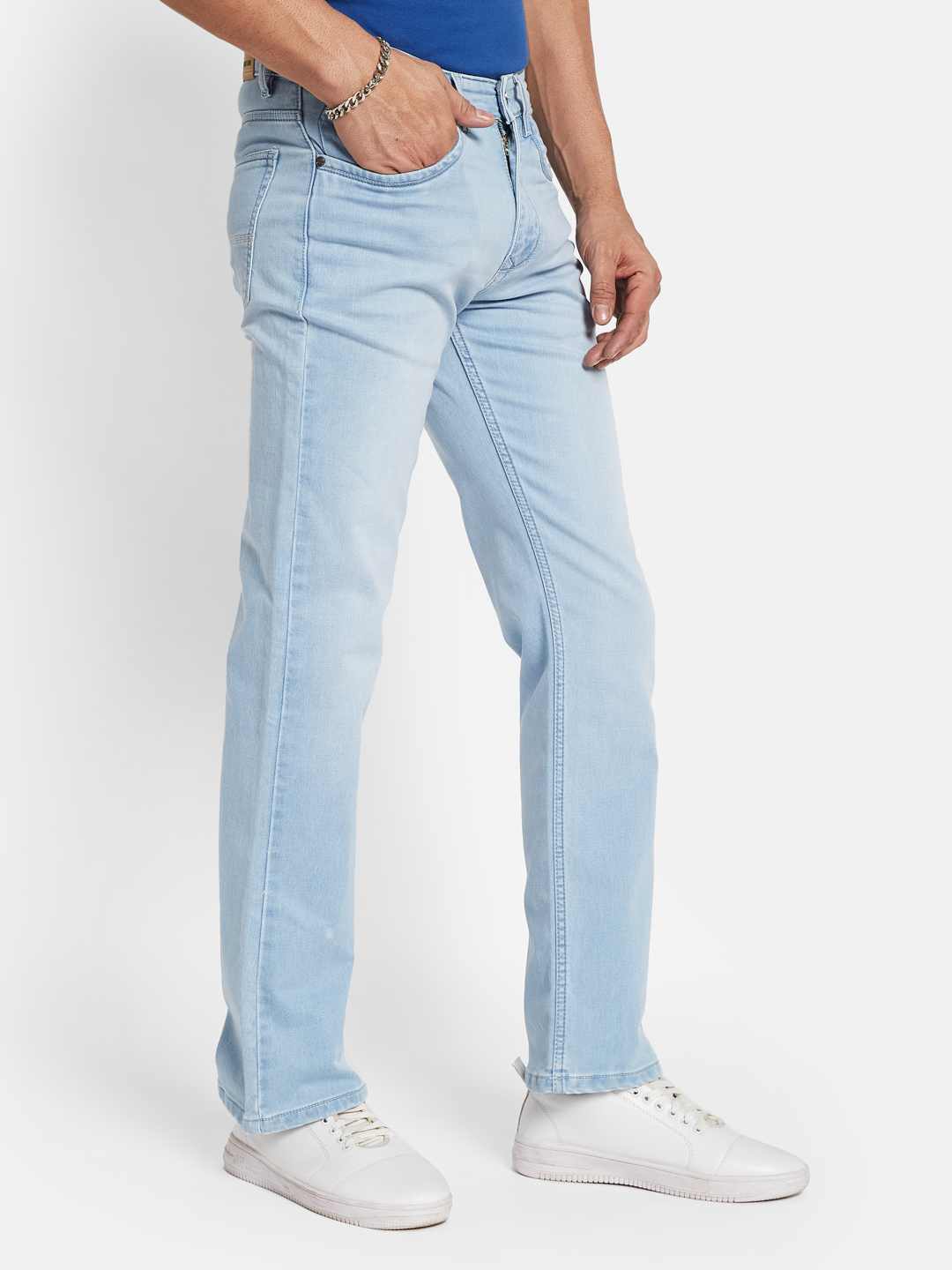 Octave Men Bootcut Heavy Fade Stretchable Jeans