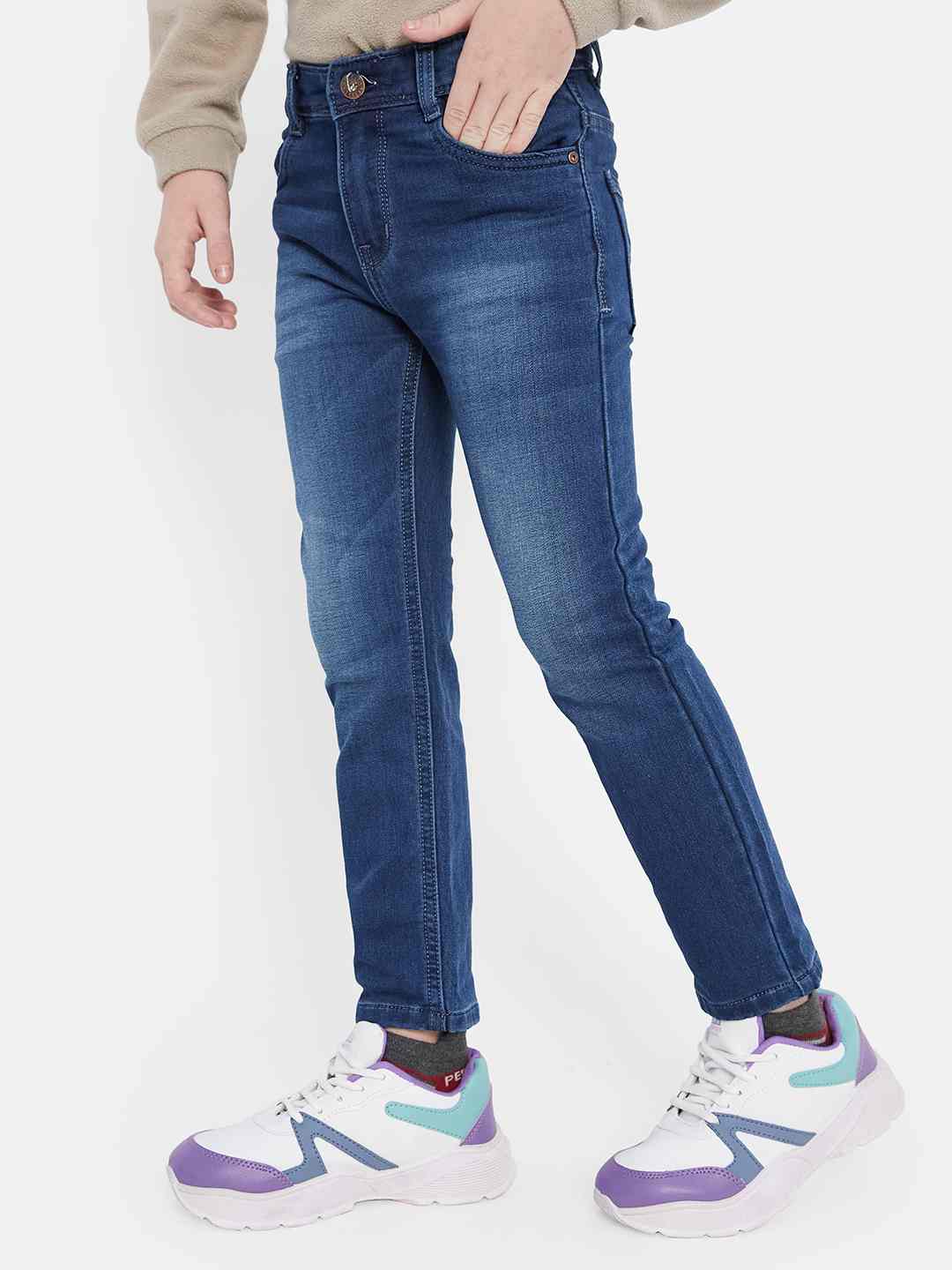 Octave Boys Light Fade Clean Look Stretchable Jeans