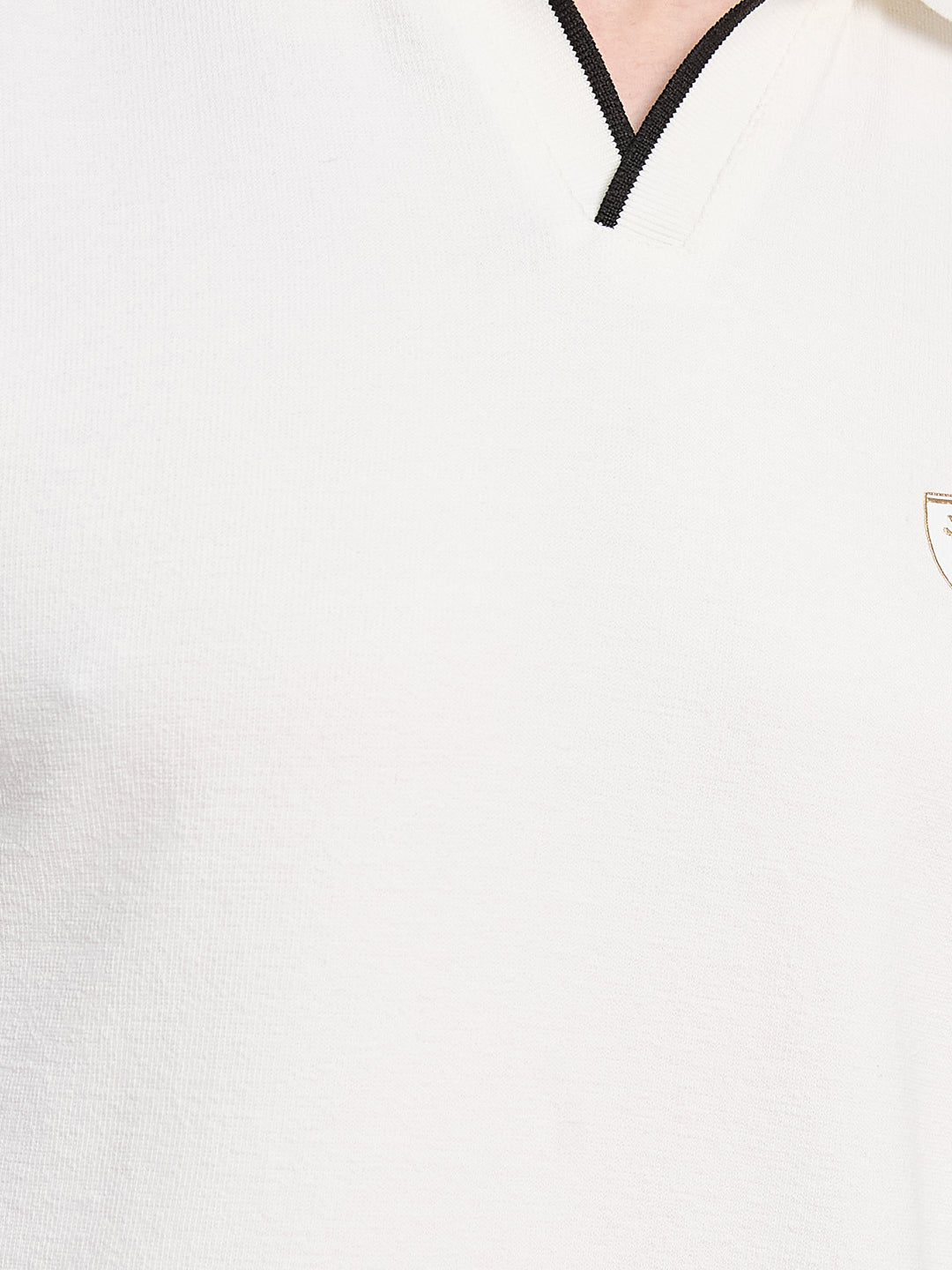 Octave Men Colourblocked Polo Collar T-shirt