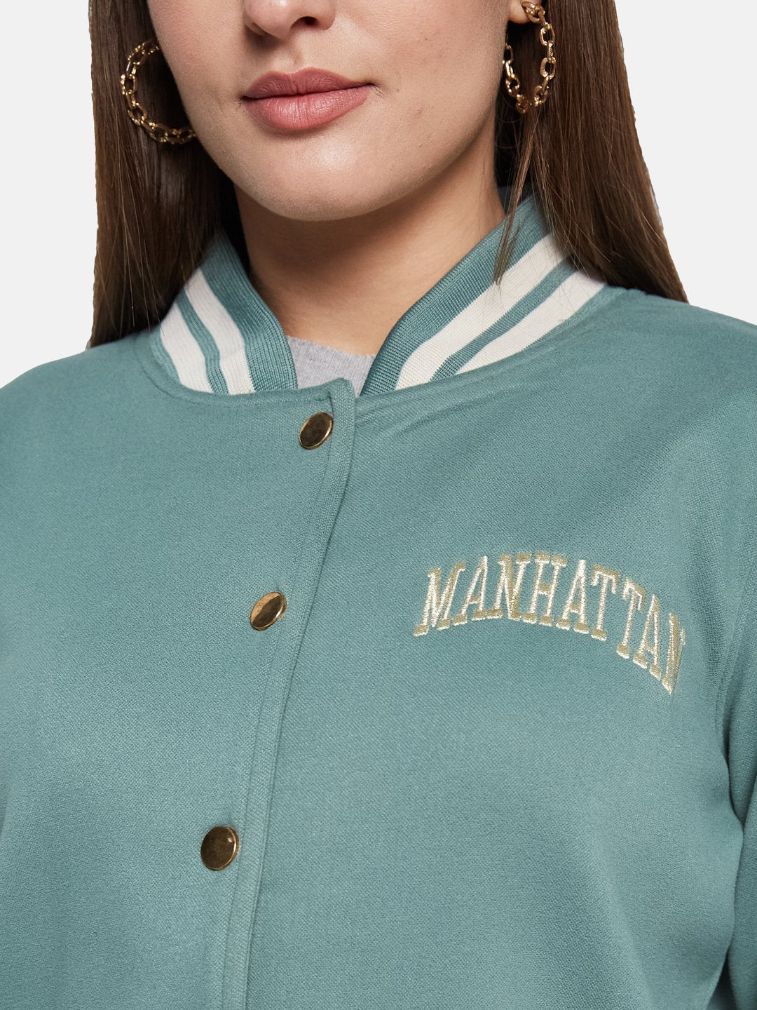 METTLE Women Mock Collar Sweatshirt