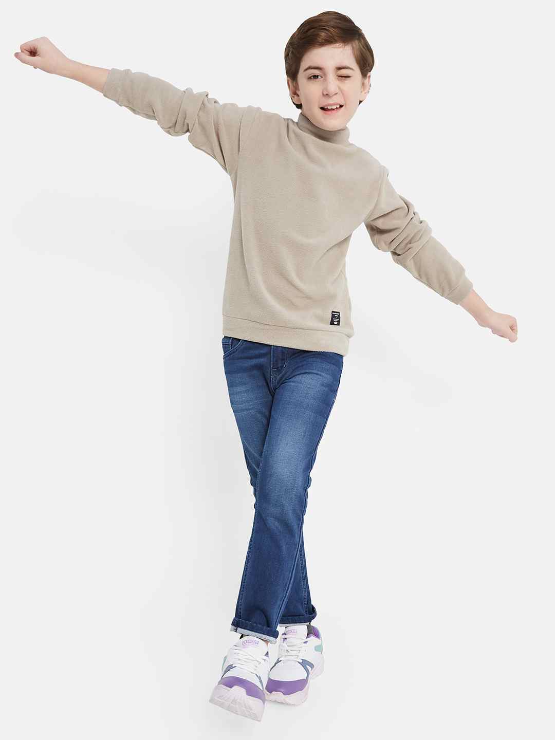 Octave Boys Light Fade Clean Look Stretchable Jeans