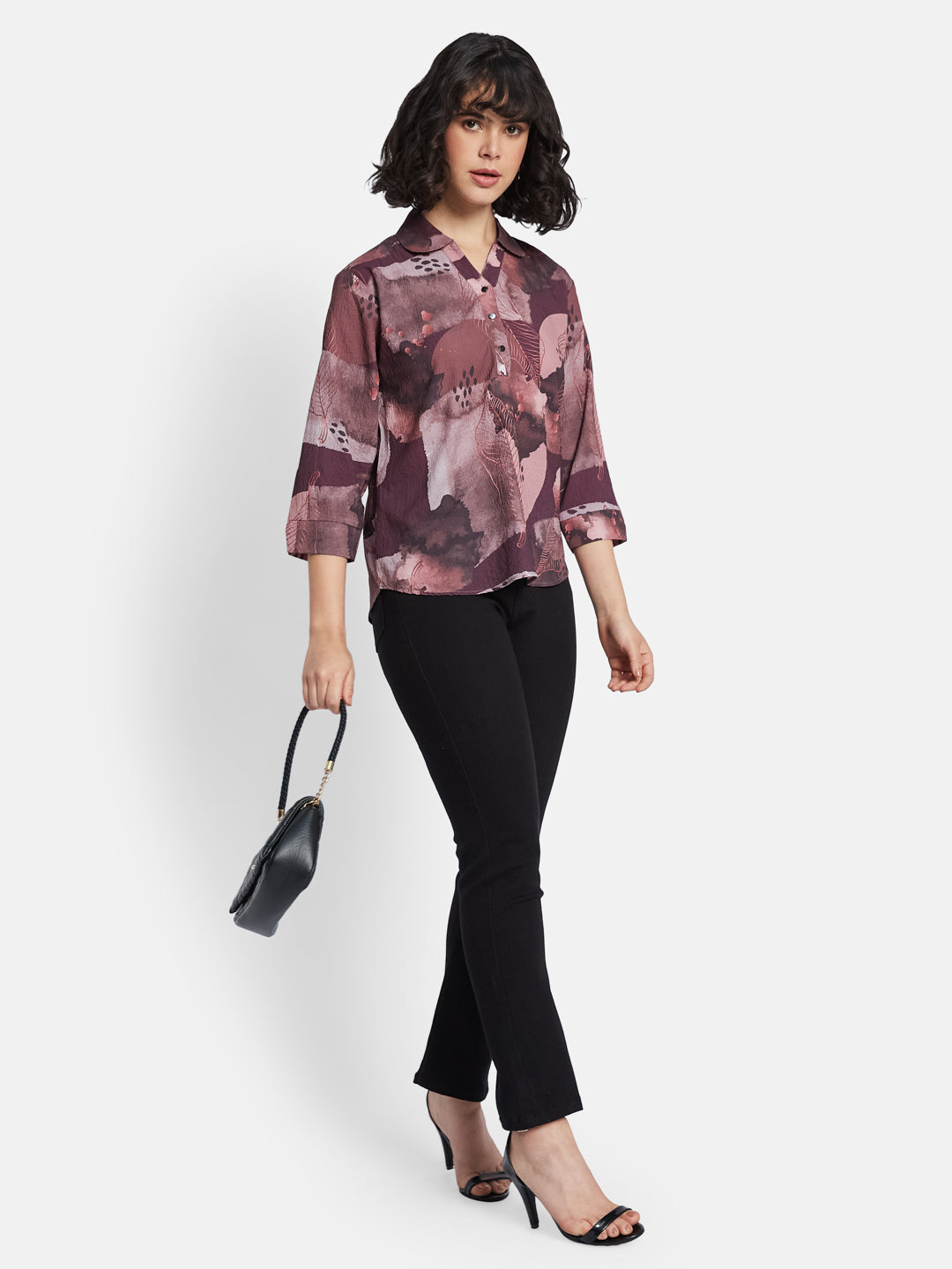 METTLE Floral Print Cotton Top