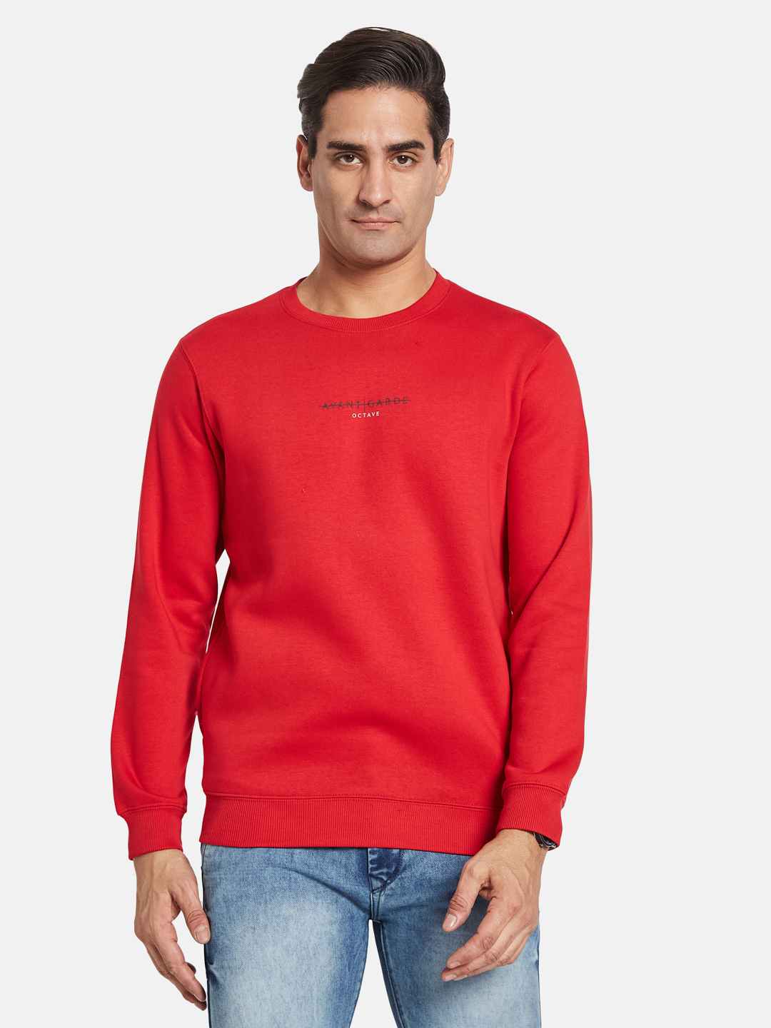 Octave Men Long Sleeves Round Neck Sweatshirt