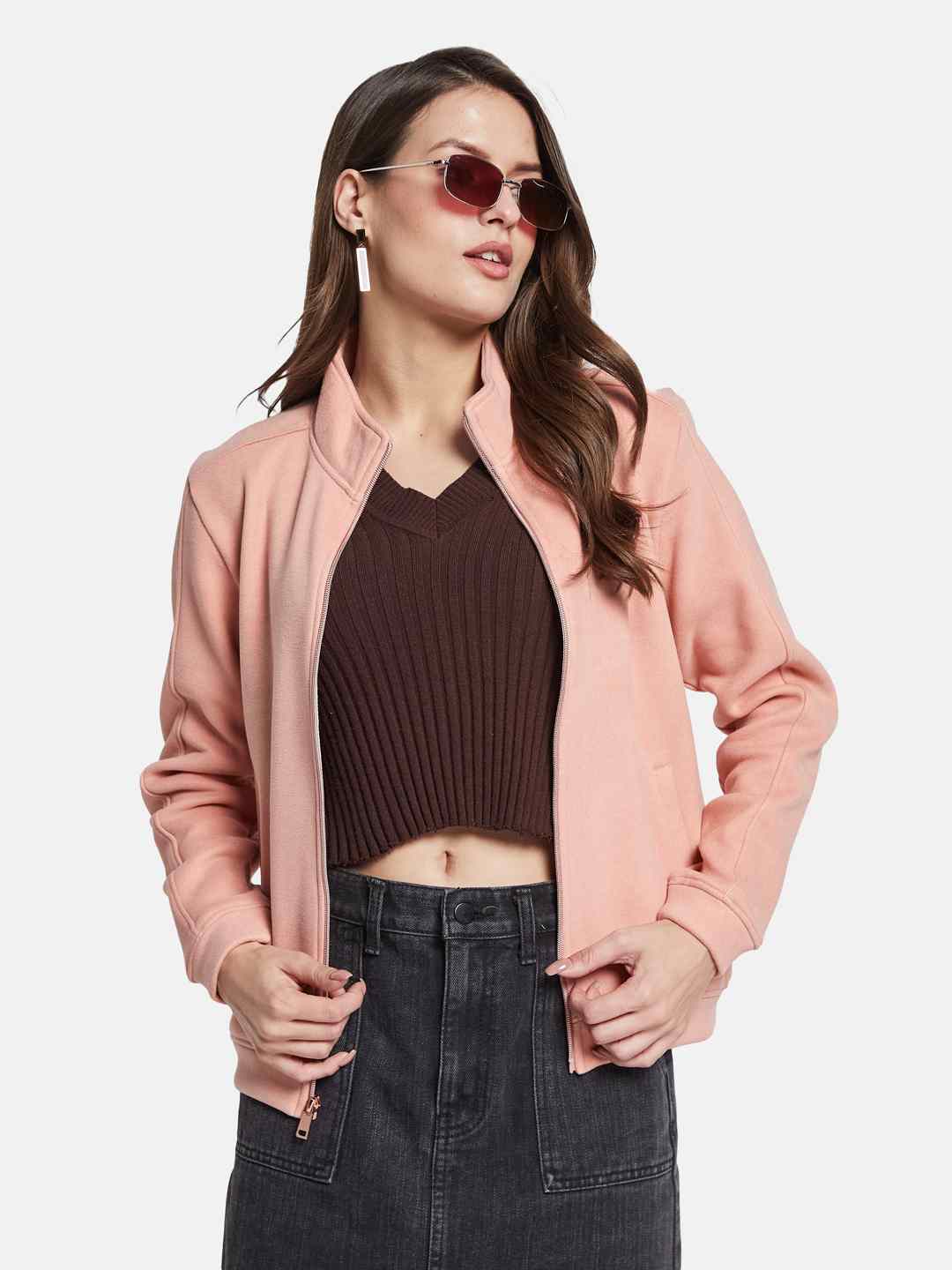 METTLE Women Front-Open Sweatshirt