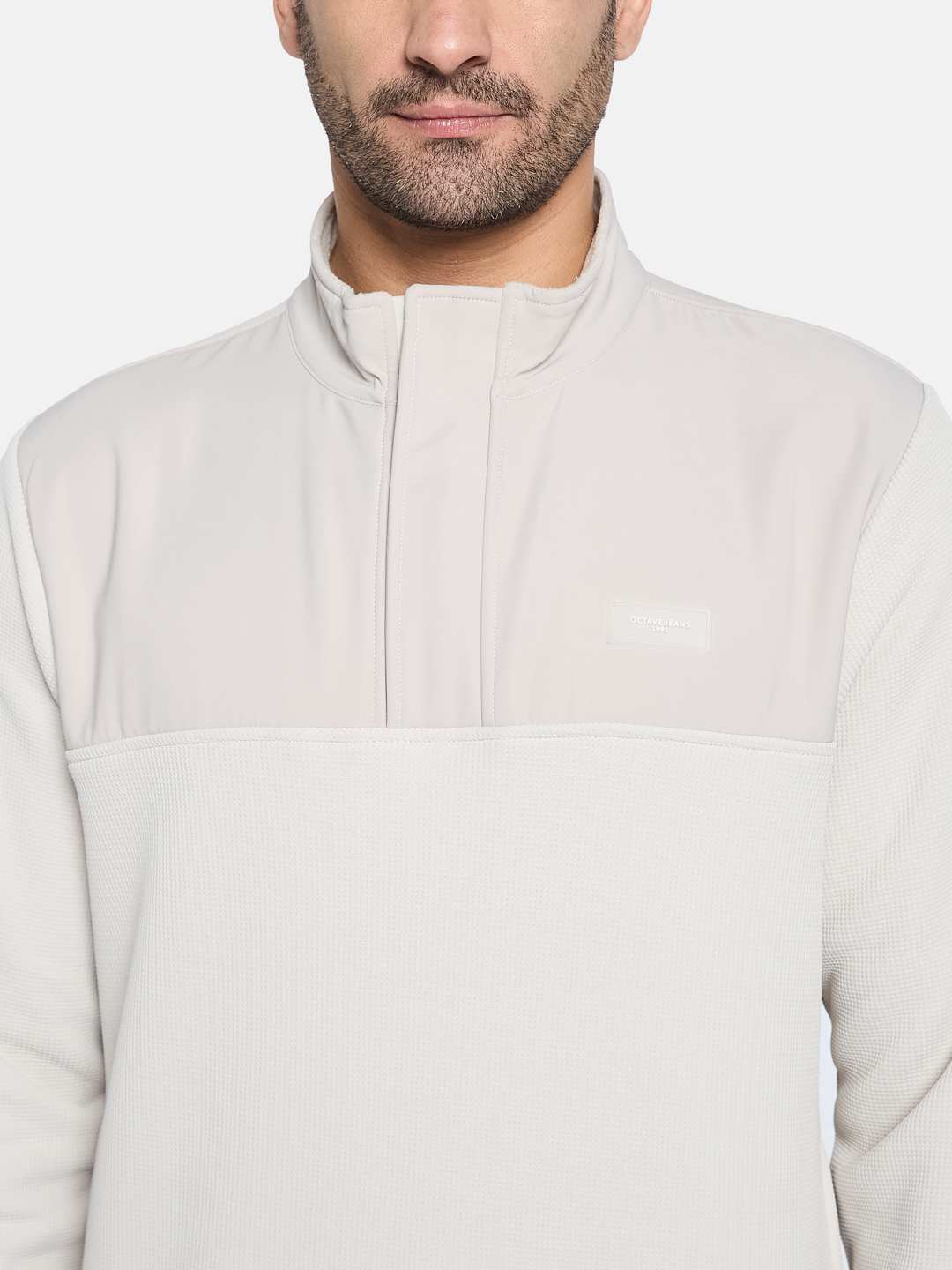 Octave Men High Neck Sweatshirt