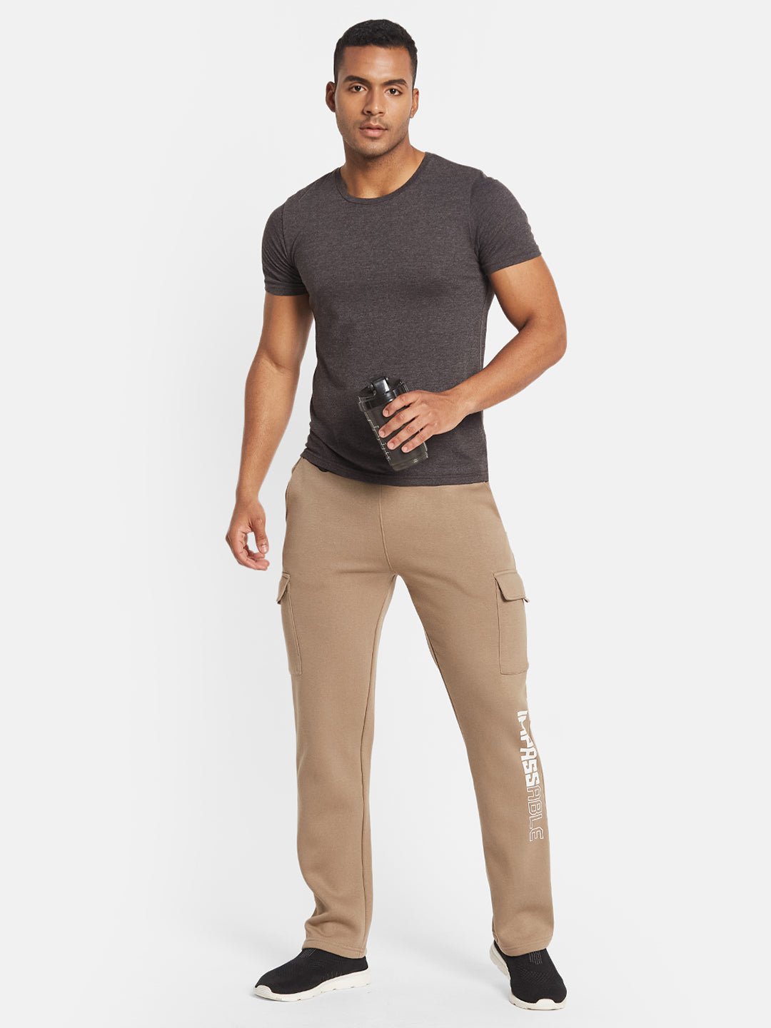 Octave Men Mid Rise Slip On Track Pants