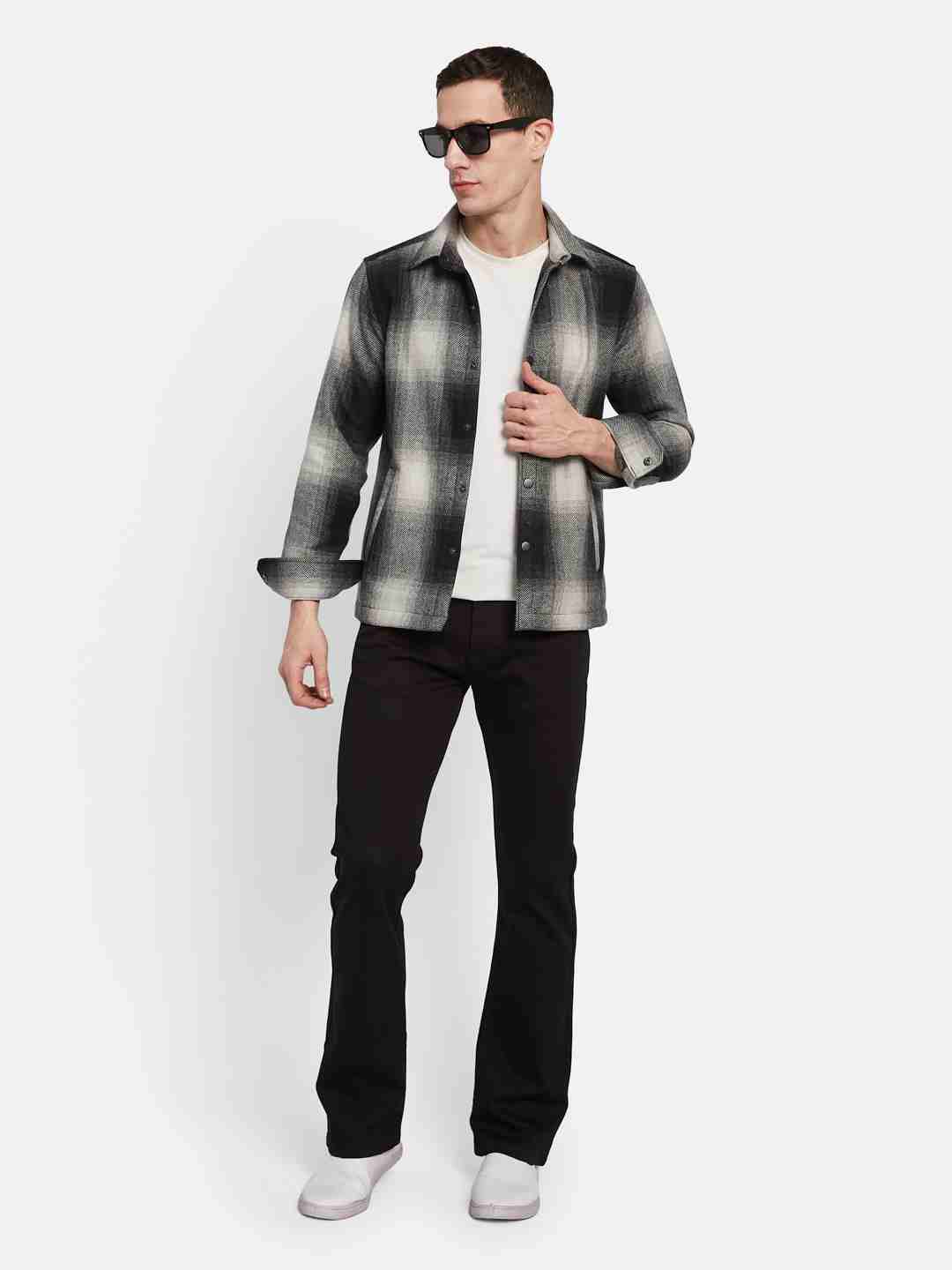 Octave Men Bootcut Light Fade Stretchable Jeans