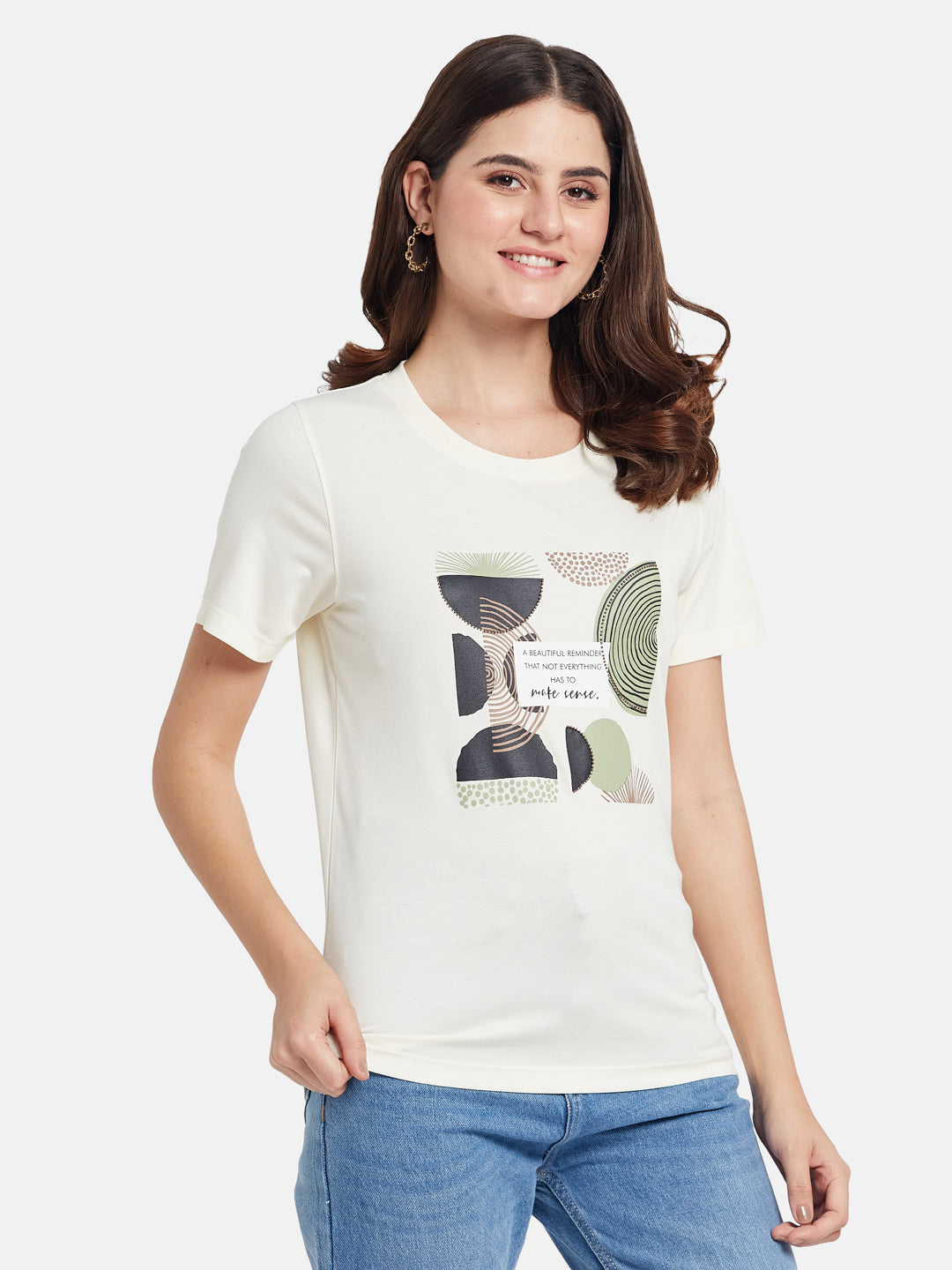 METTLE Women Printed T-shirt