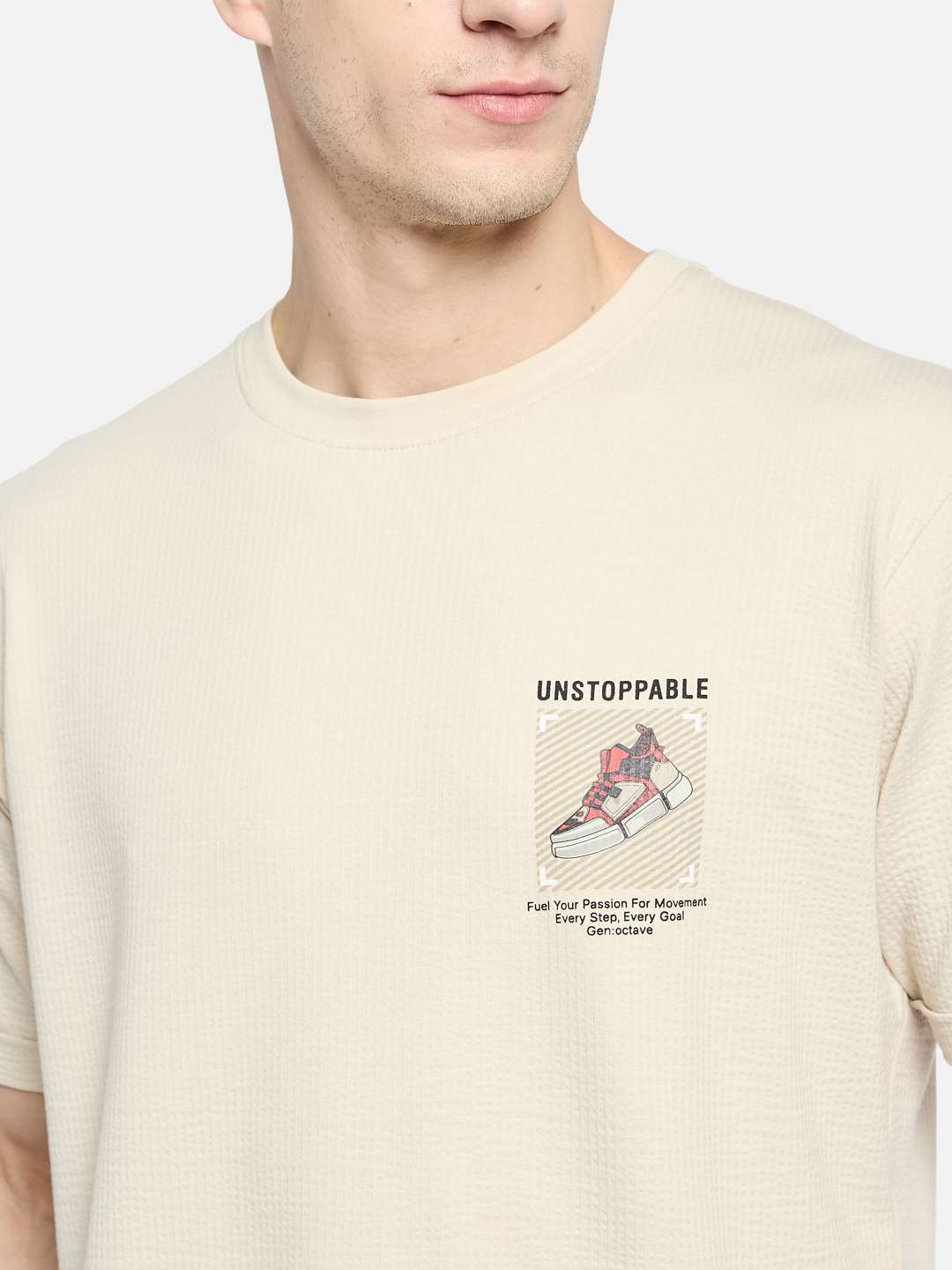 Octave Men Printed T-shirt