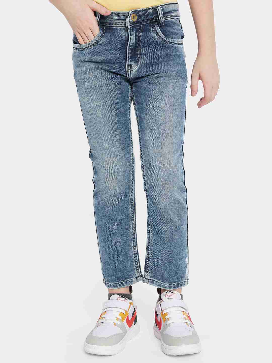 Octave Boys Clean Look Heavy Fade Stretchable Jeans